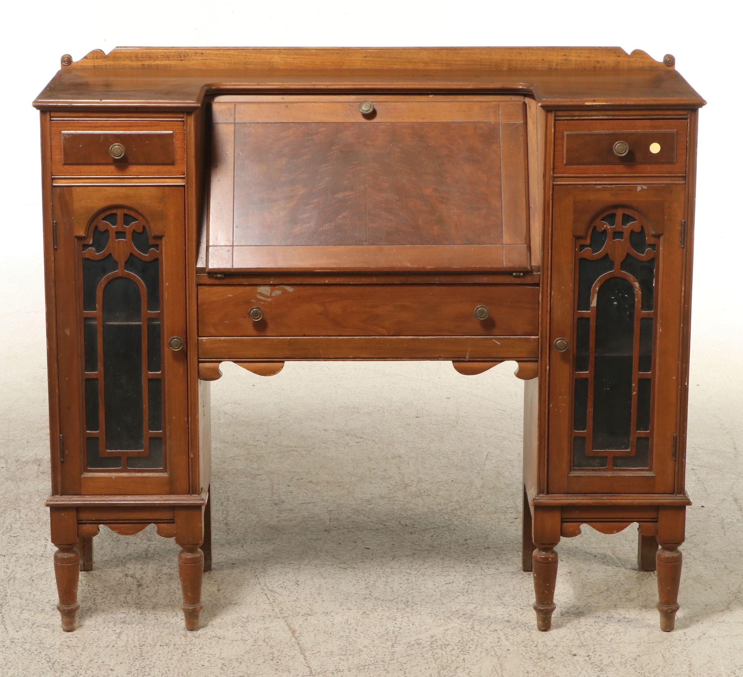 Regency Style Walnut Secretary Desk