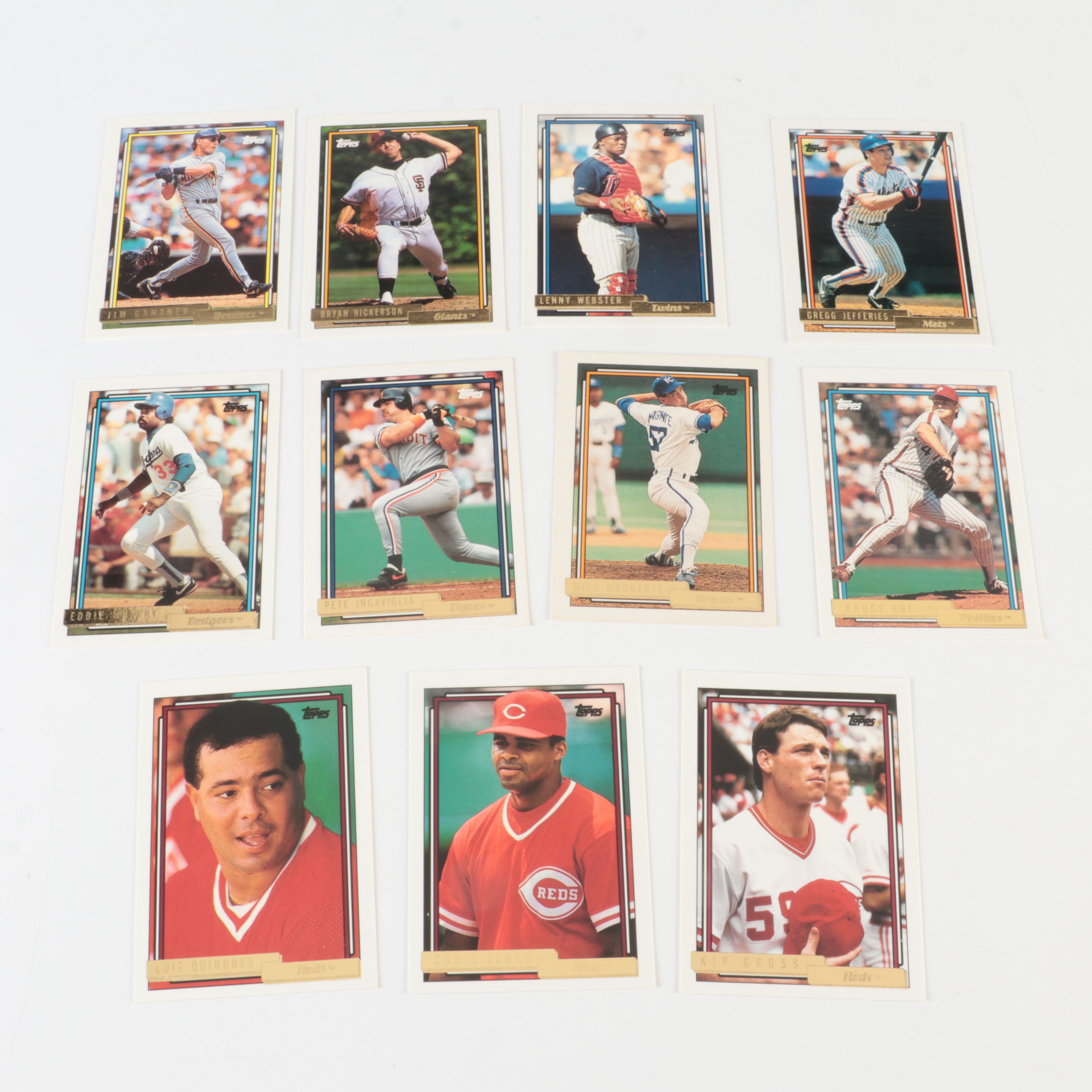 Four Boxes of Topps Baseball Cards, 1990 to 1992