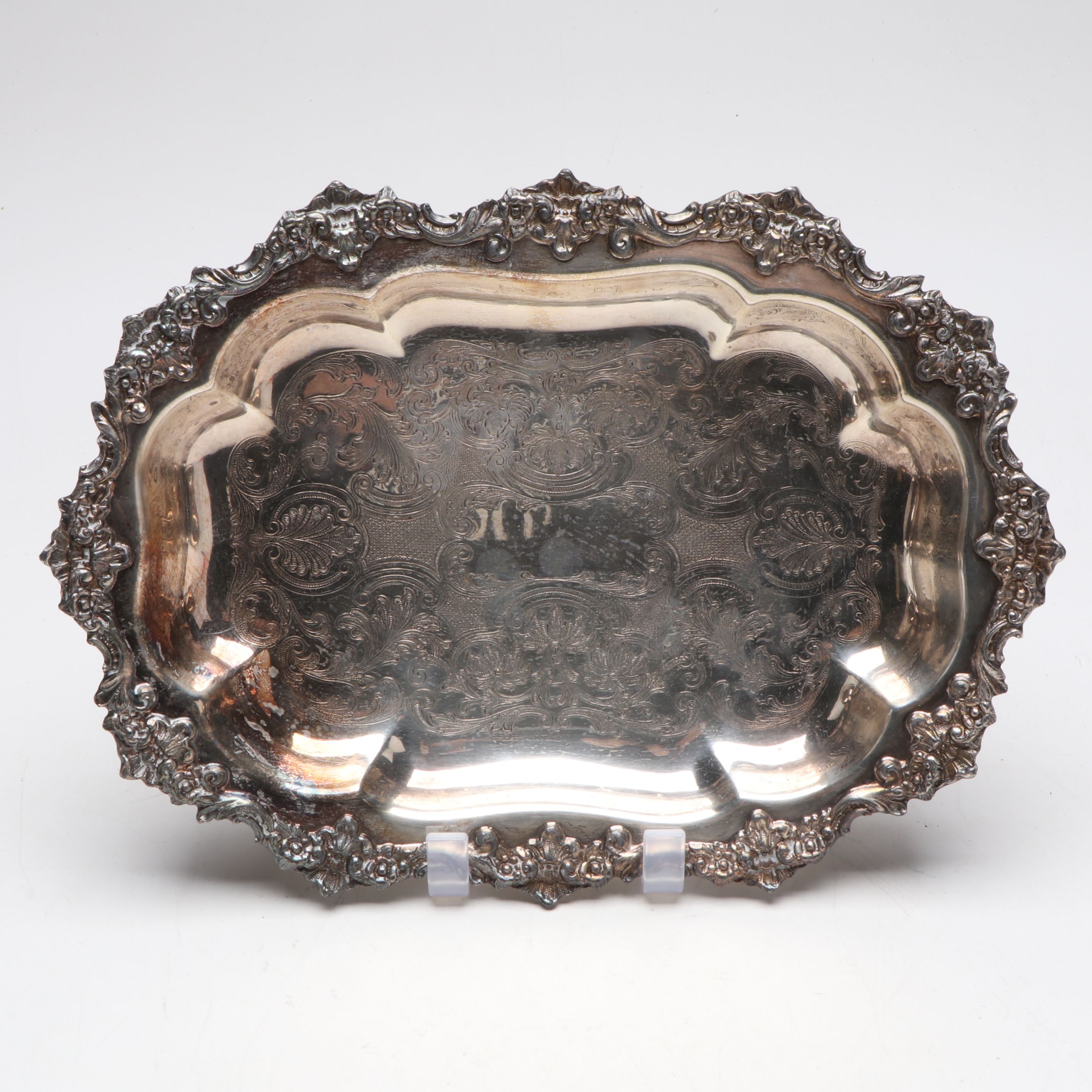 Georgian Style Warming Plates with Other Silver Plate Tableware and Decor