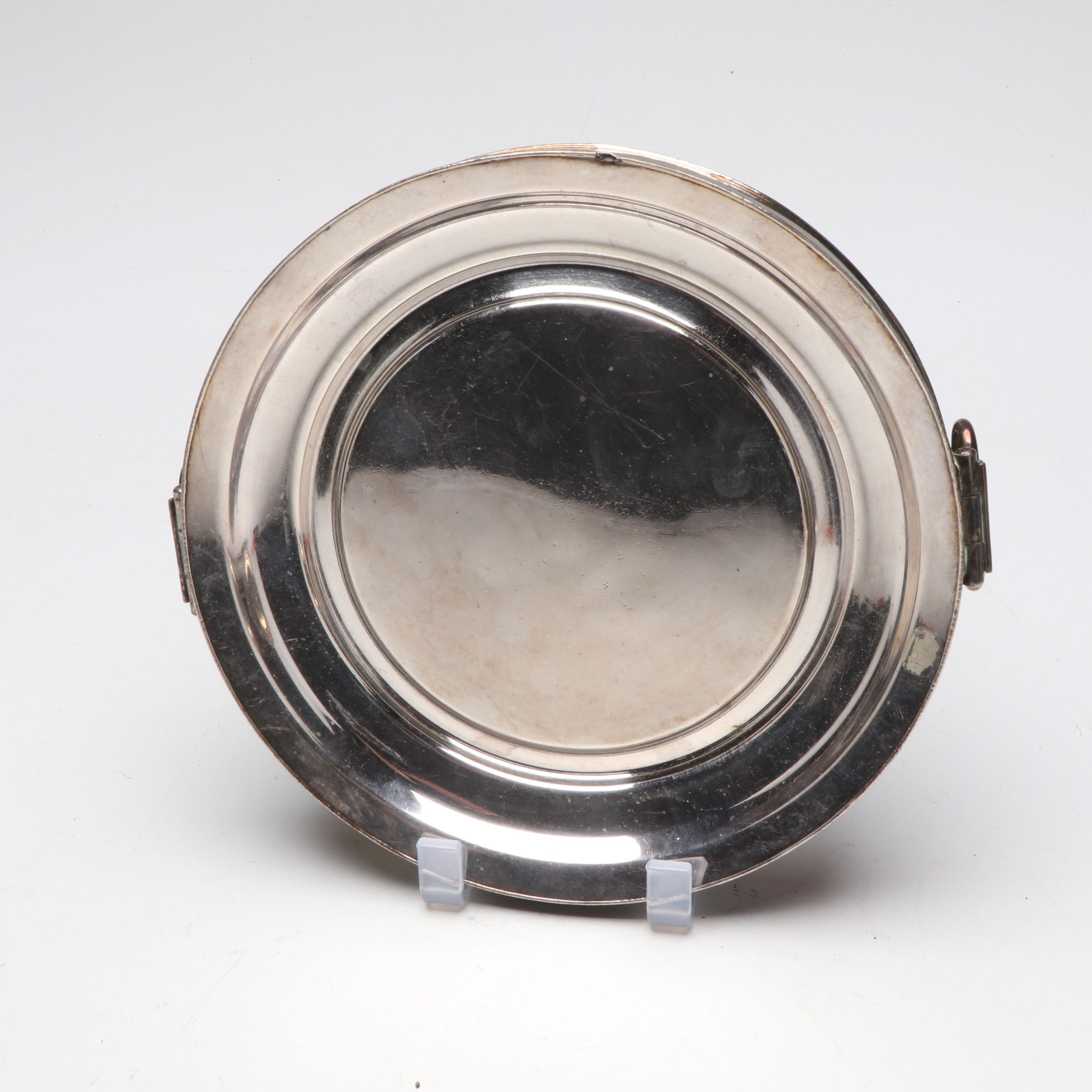 Georgian Style Warming Plates with Other Silver Plate Tableware and Decor