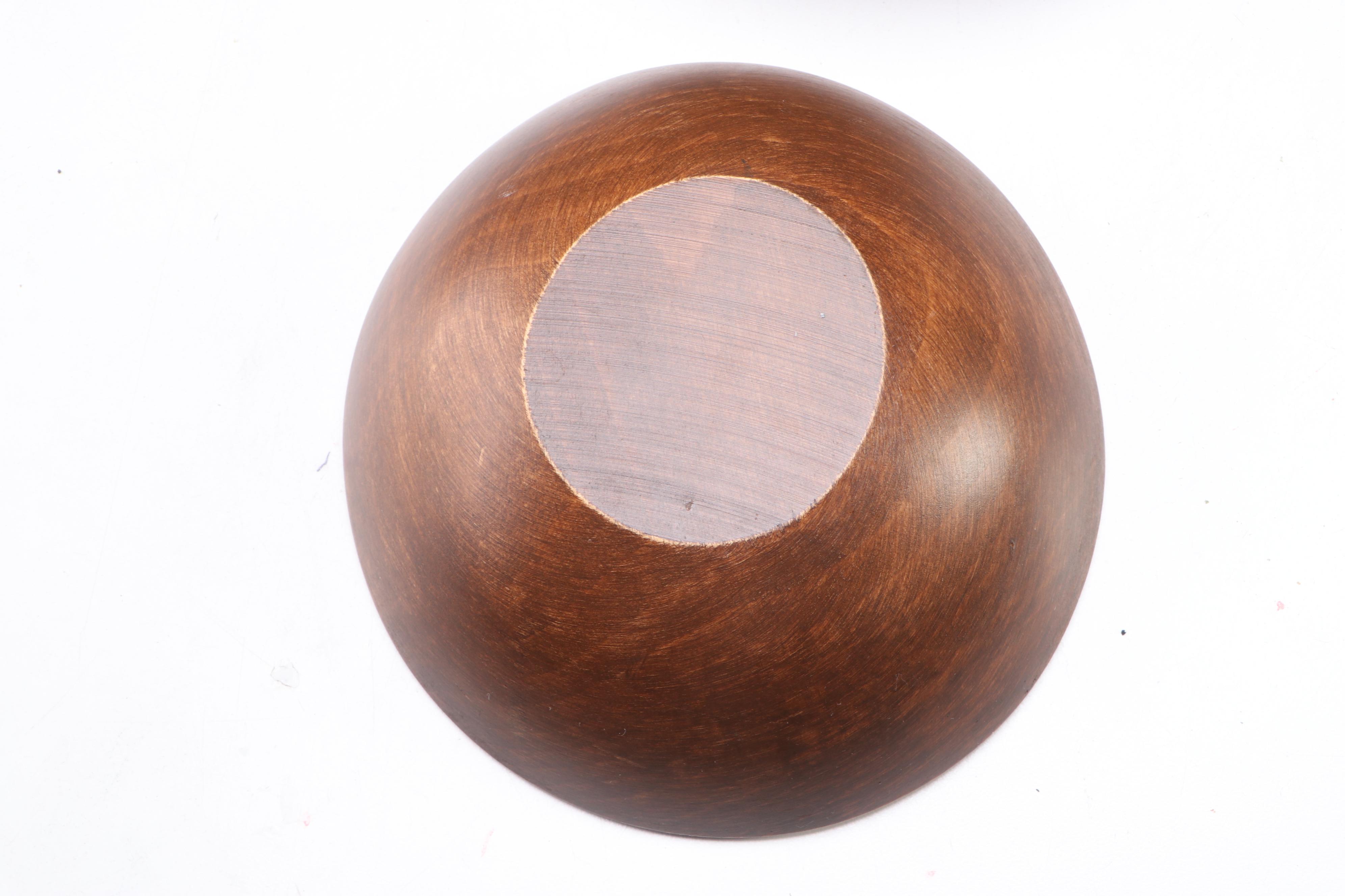 Ceramic Wood Grain Veneer Three-Piece Chip and Dip with Carved Wood Tableware