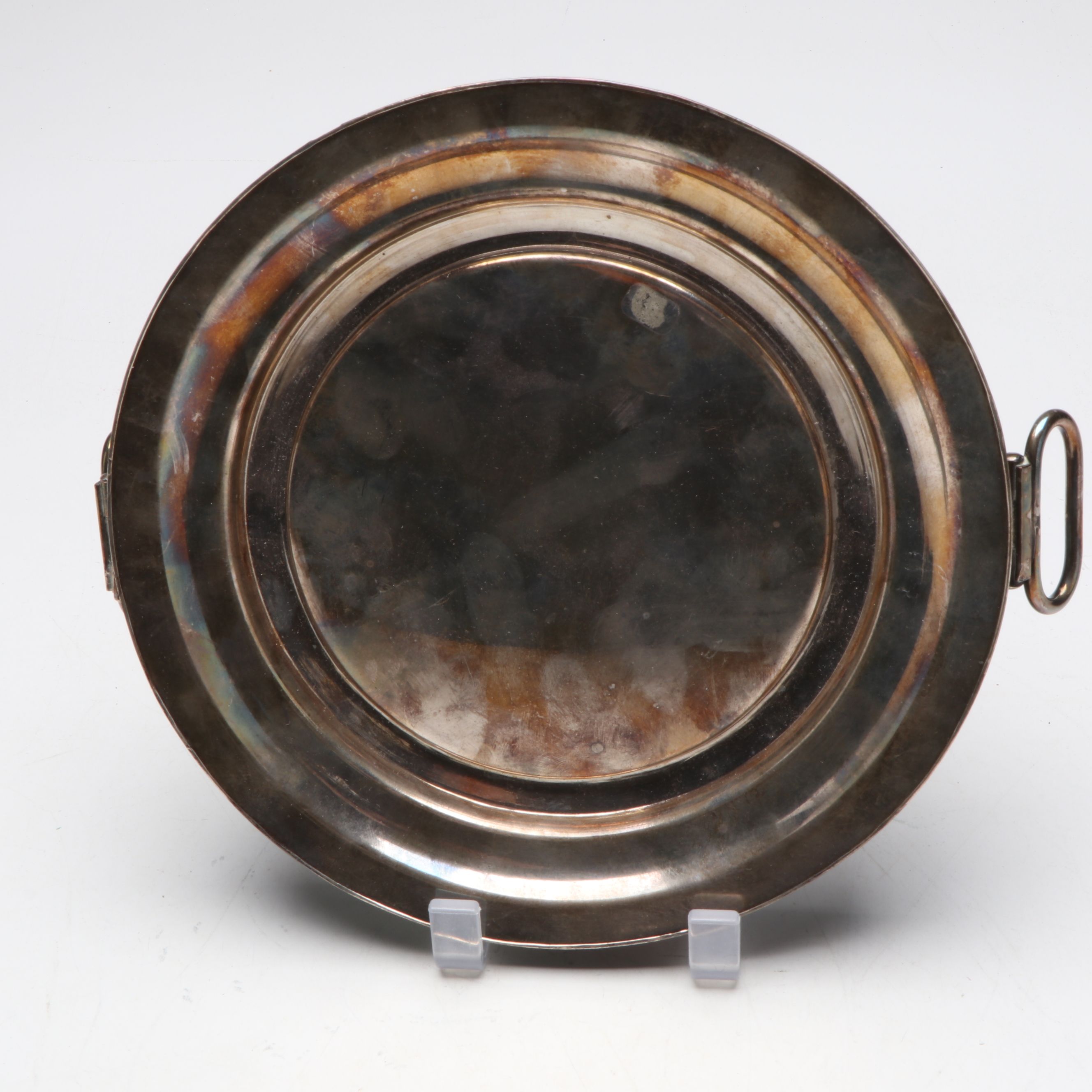 Georgian Style Warming Plates with Other Silver Plate Tableware and Decor