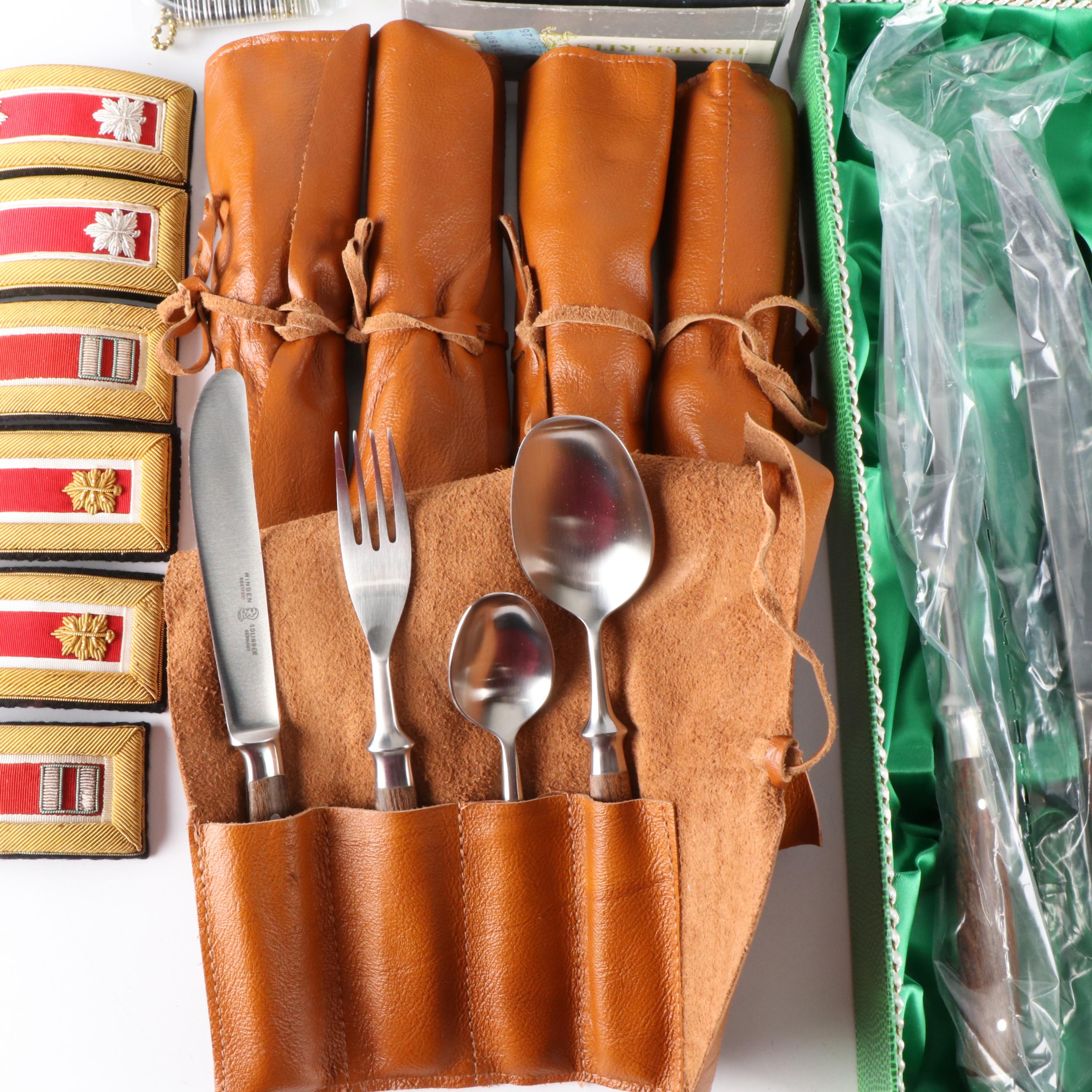 Winger-Soligen Utensil and Carving sets, a Mess Kit, and More