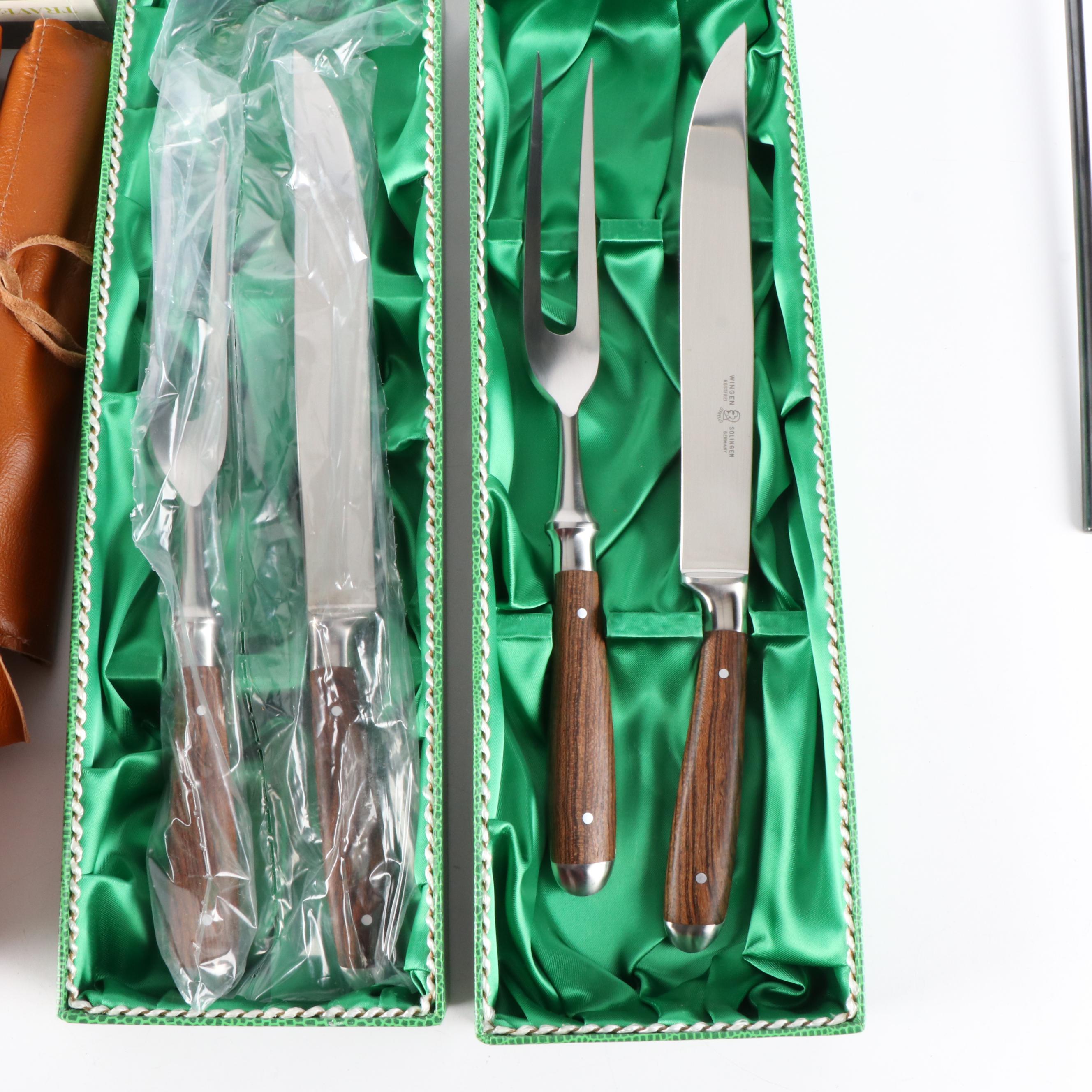 Winger-Soligen Utensil and Carving sets, a Mess Kit, and More