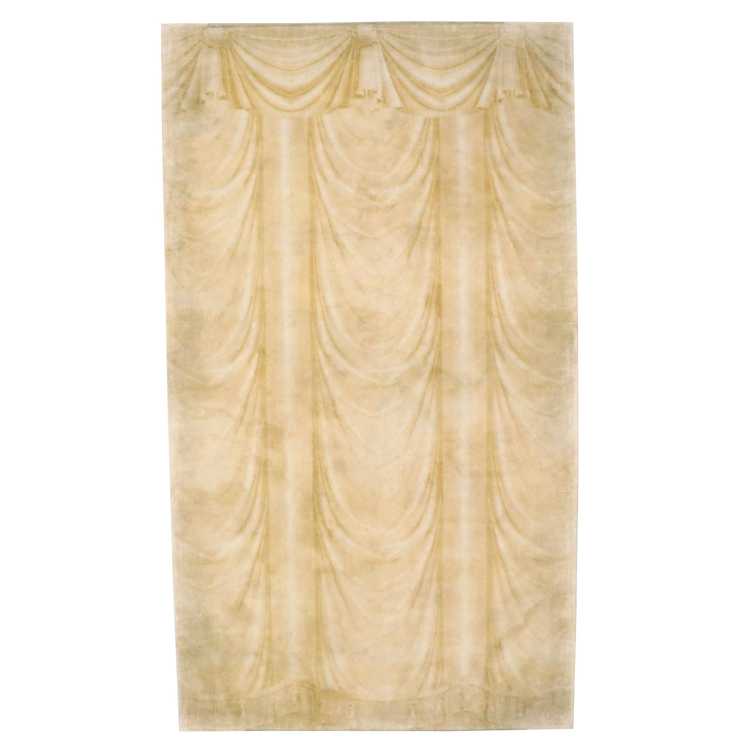 Monumental Trompe L'oeil Wallpaper Panel