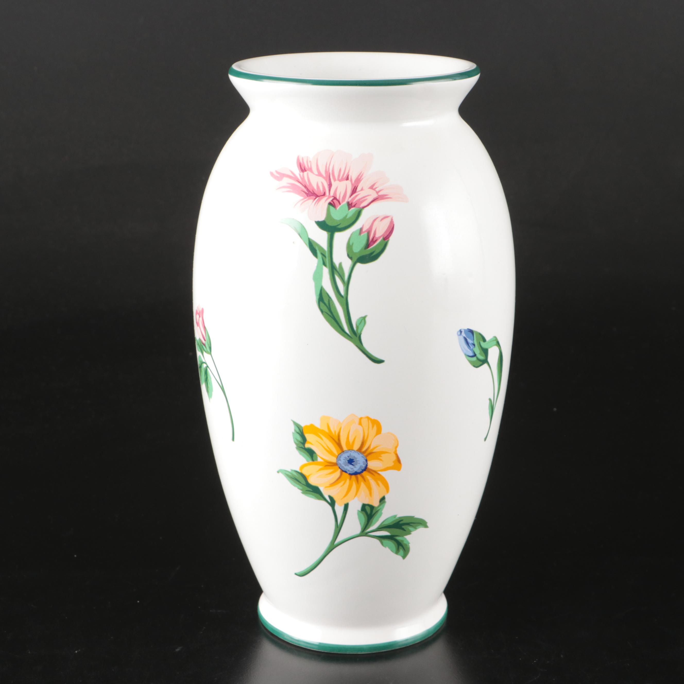 Tiffany & Co. "Sintra" Floral Porcelain Vase