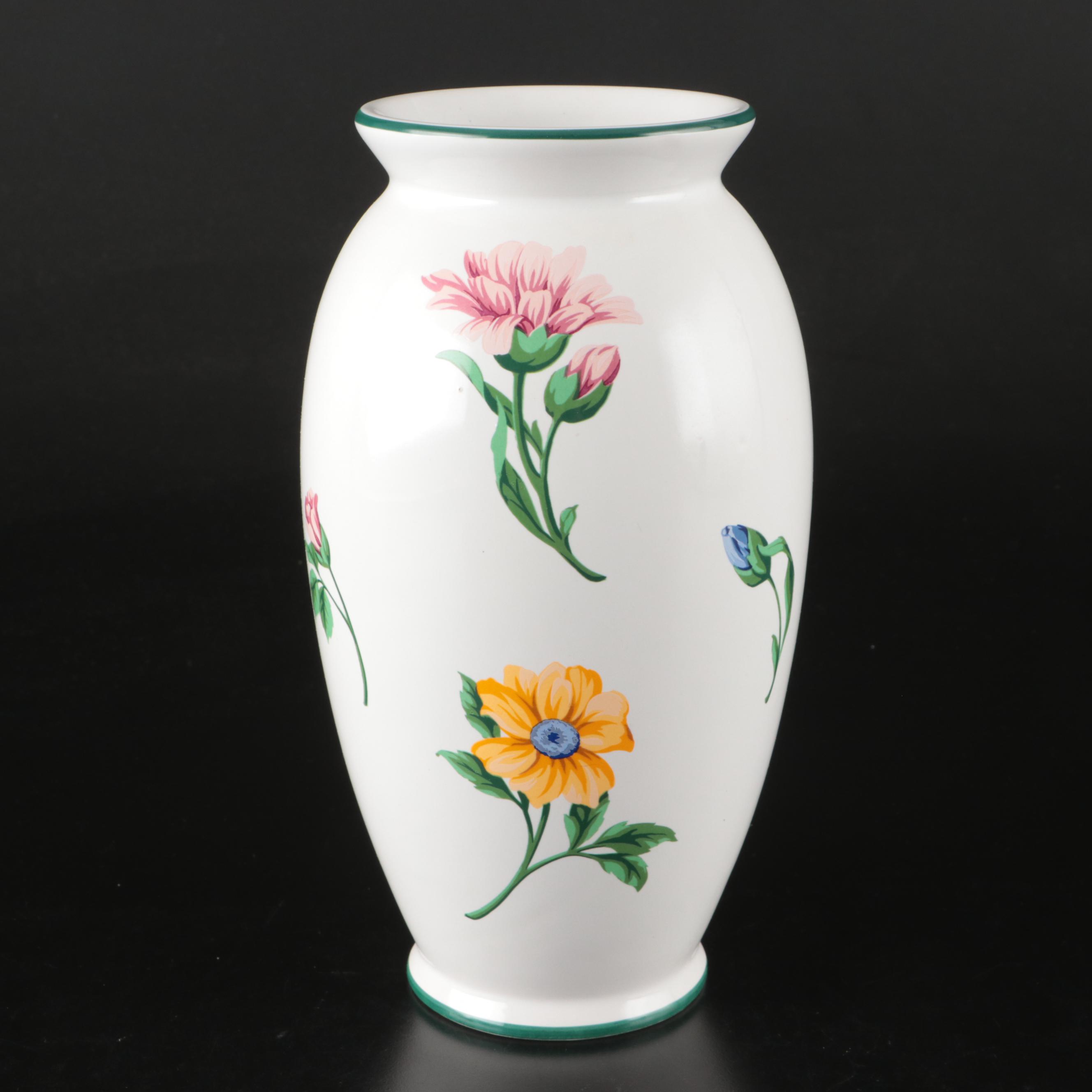 Tiffany & Co. "Sintra" Floral Porcelain Vase