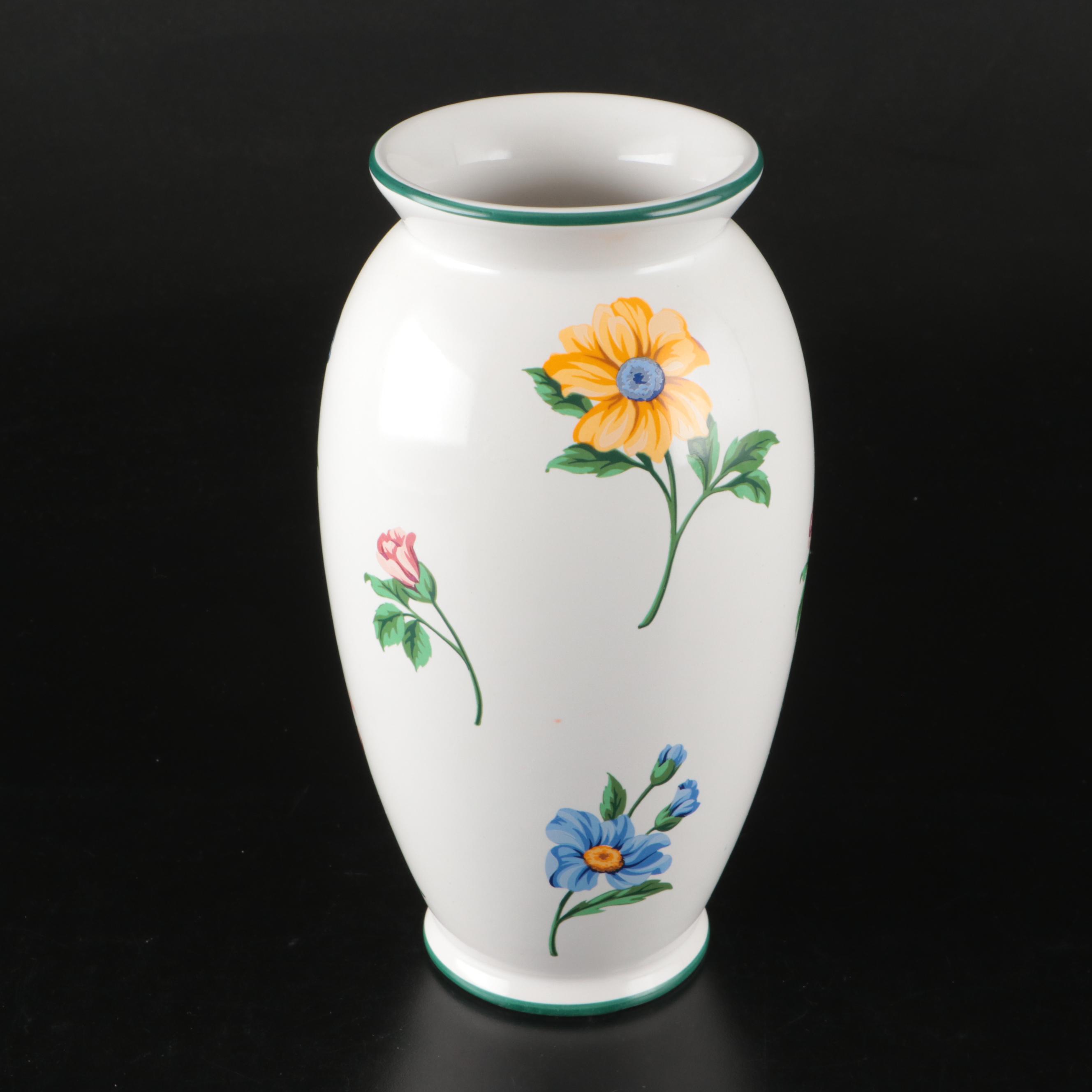 Tiffany & Co. "Sintra" Floral Porcelain Vase