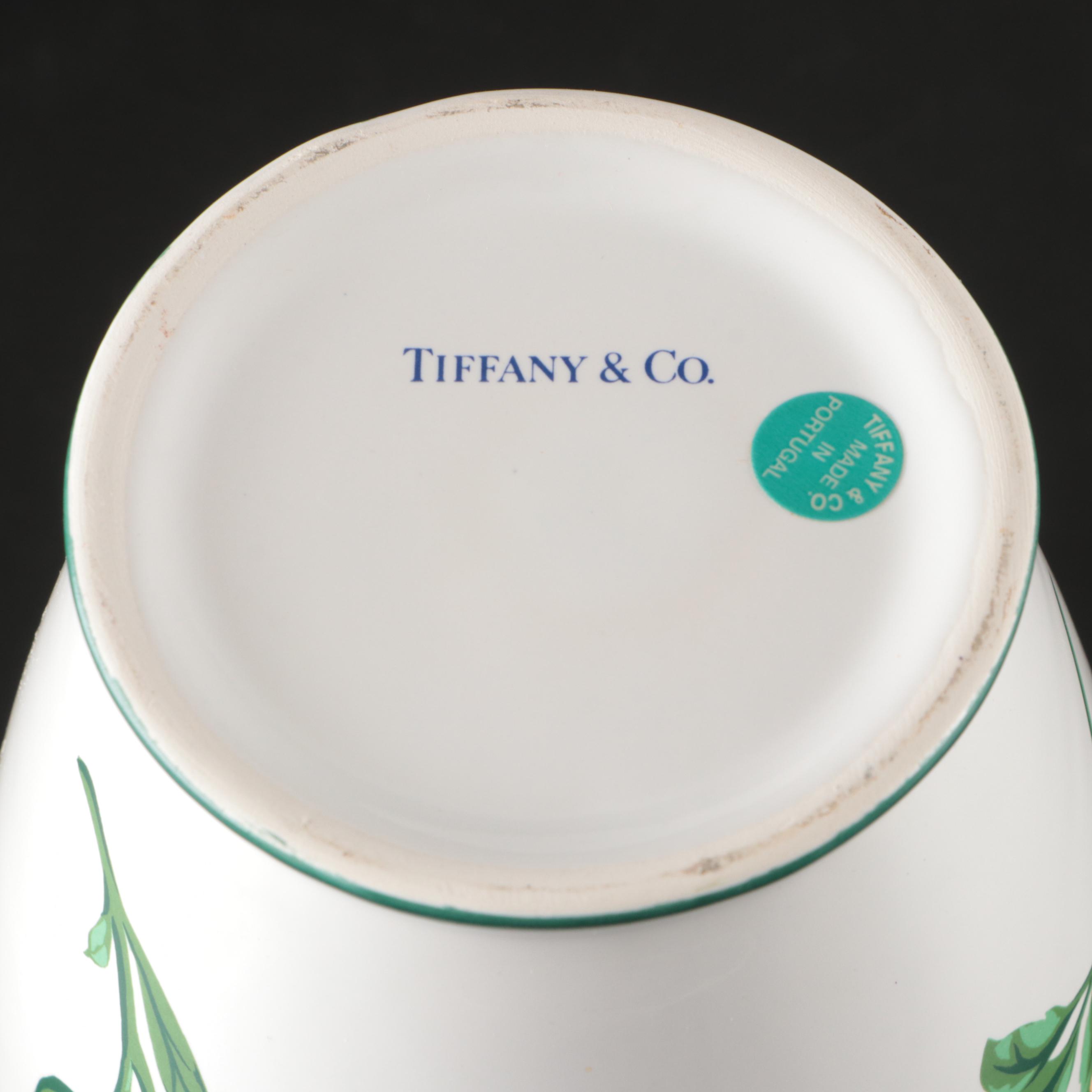 Tiffany & Co. "Sintra" Floral Porcelain Vase