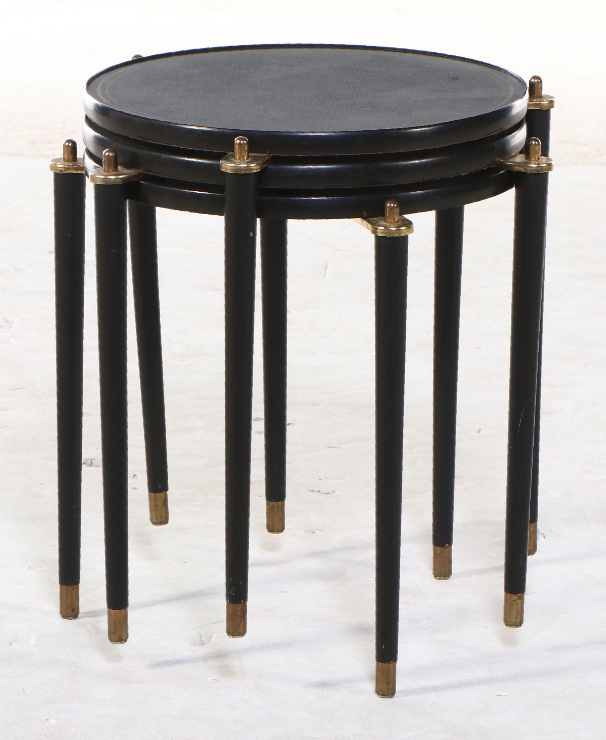 Three MCM Style Stacking Occasional Tables