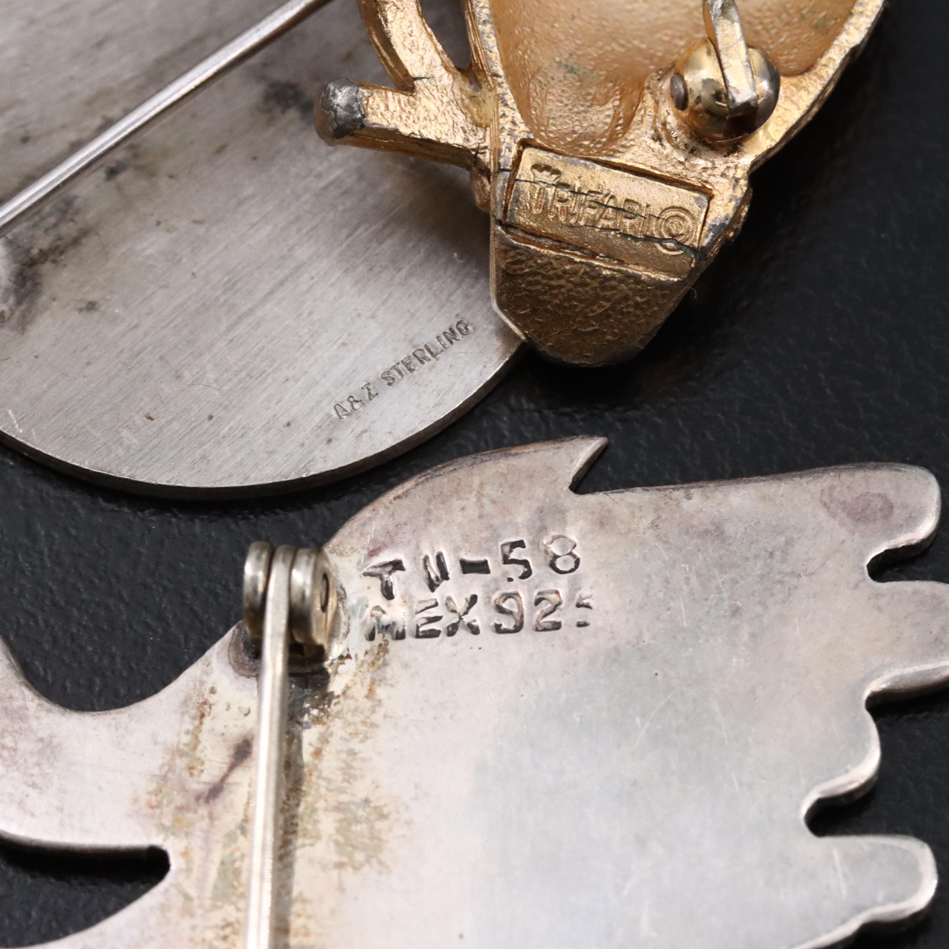 Assorted Jewelry Collection Featuring Owls and Penguins