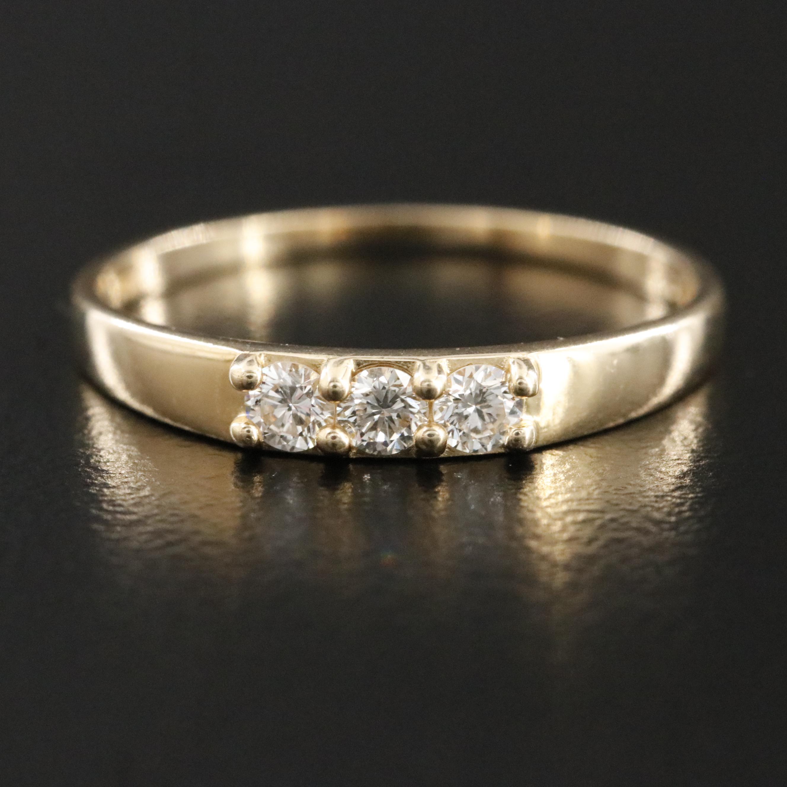 14K 0.18 CTW Diamond Ring