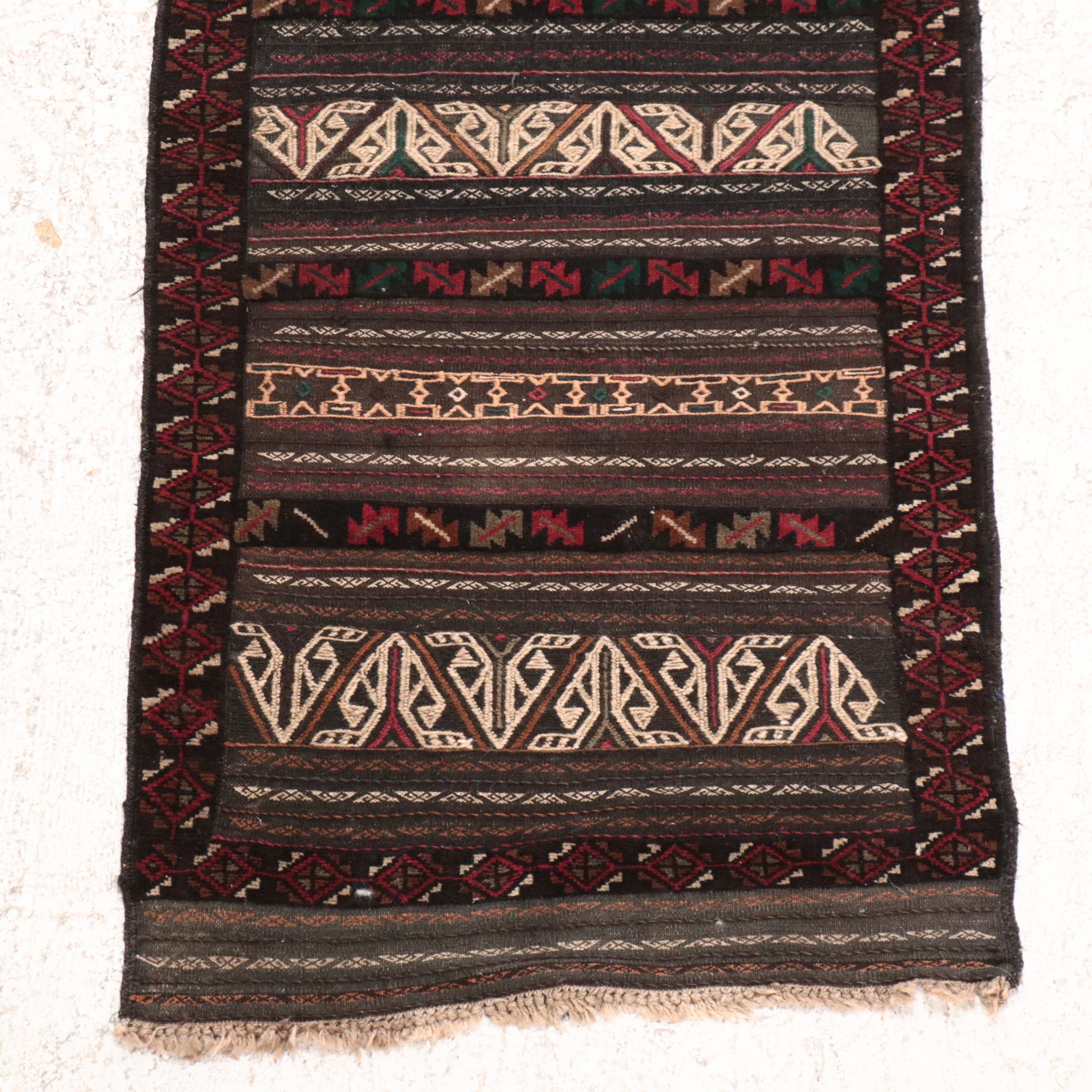 2'7 x 5'11 Hand-Knotted Turkish Cicim Style Accent Rug