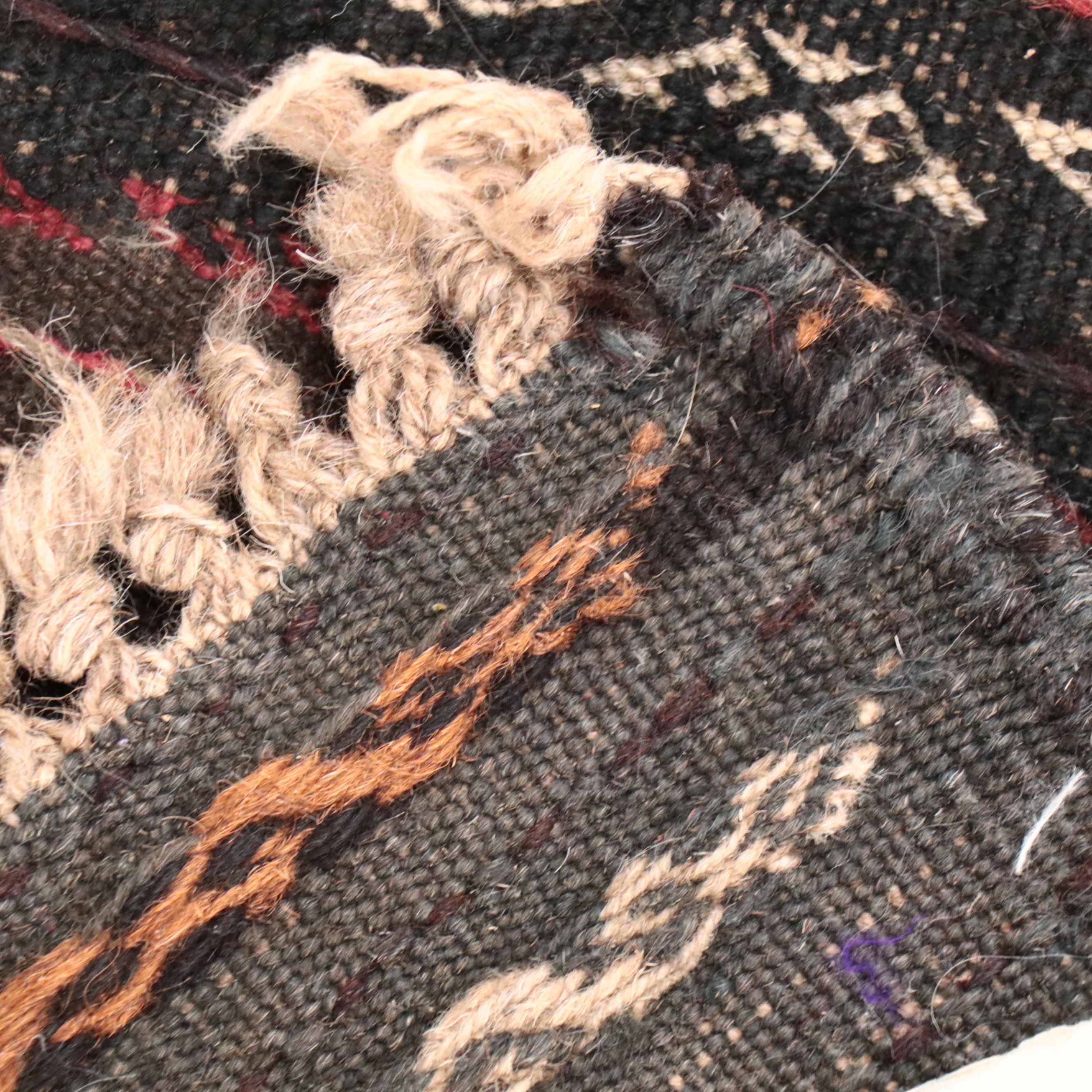 2'7 x 5'11 Hand-Knotted Turkish Cicim Style Accent Rug