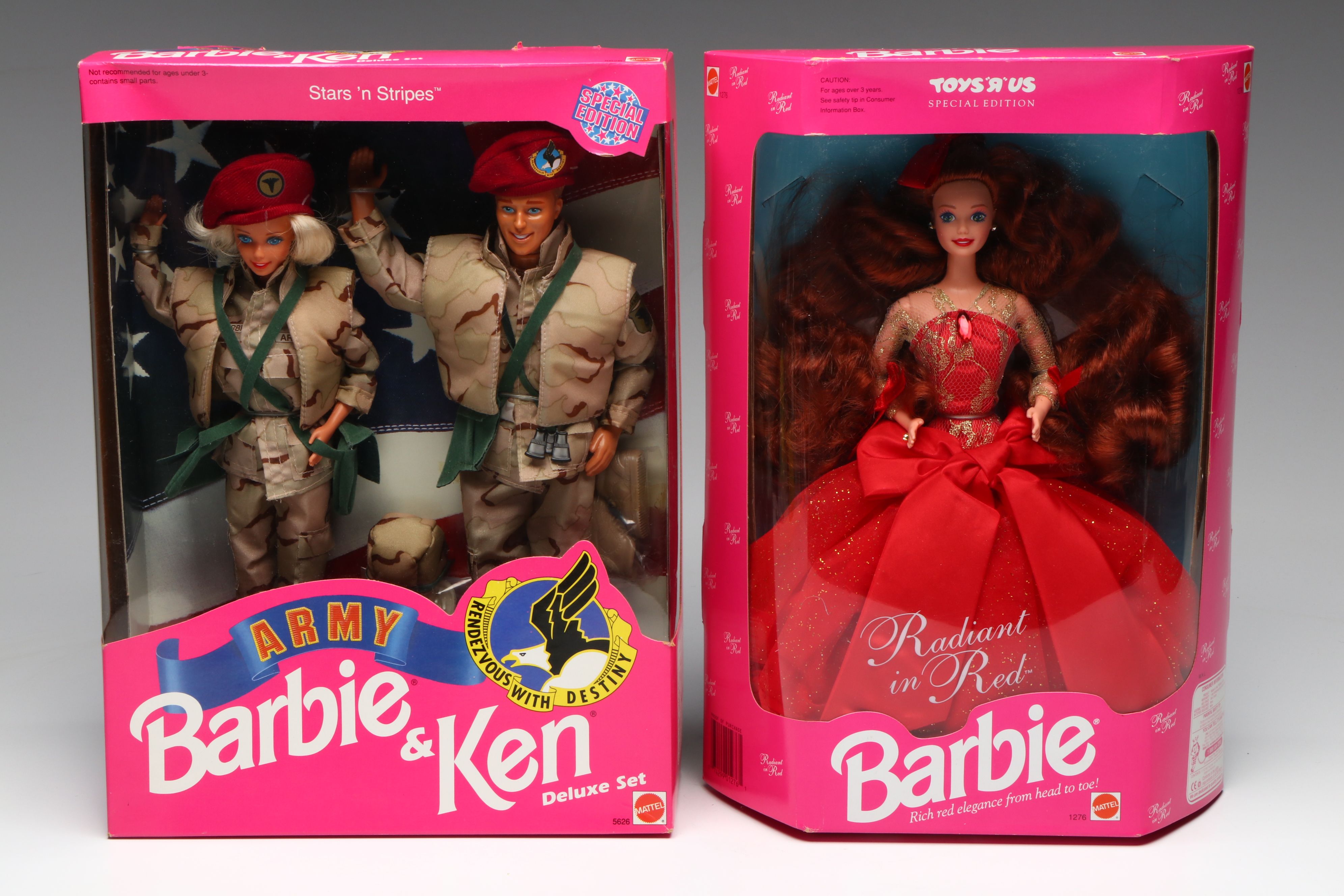 Barbie "Radiant in Red", "Enchanted Evening", and Other Barbie and Ken Dolls