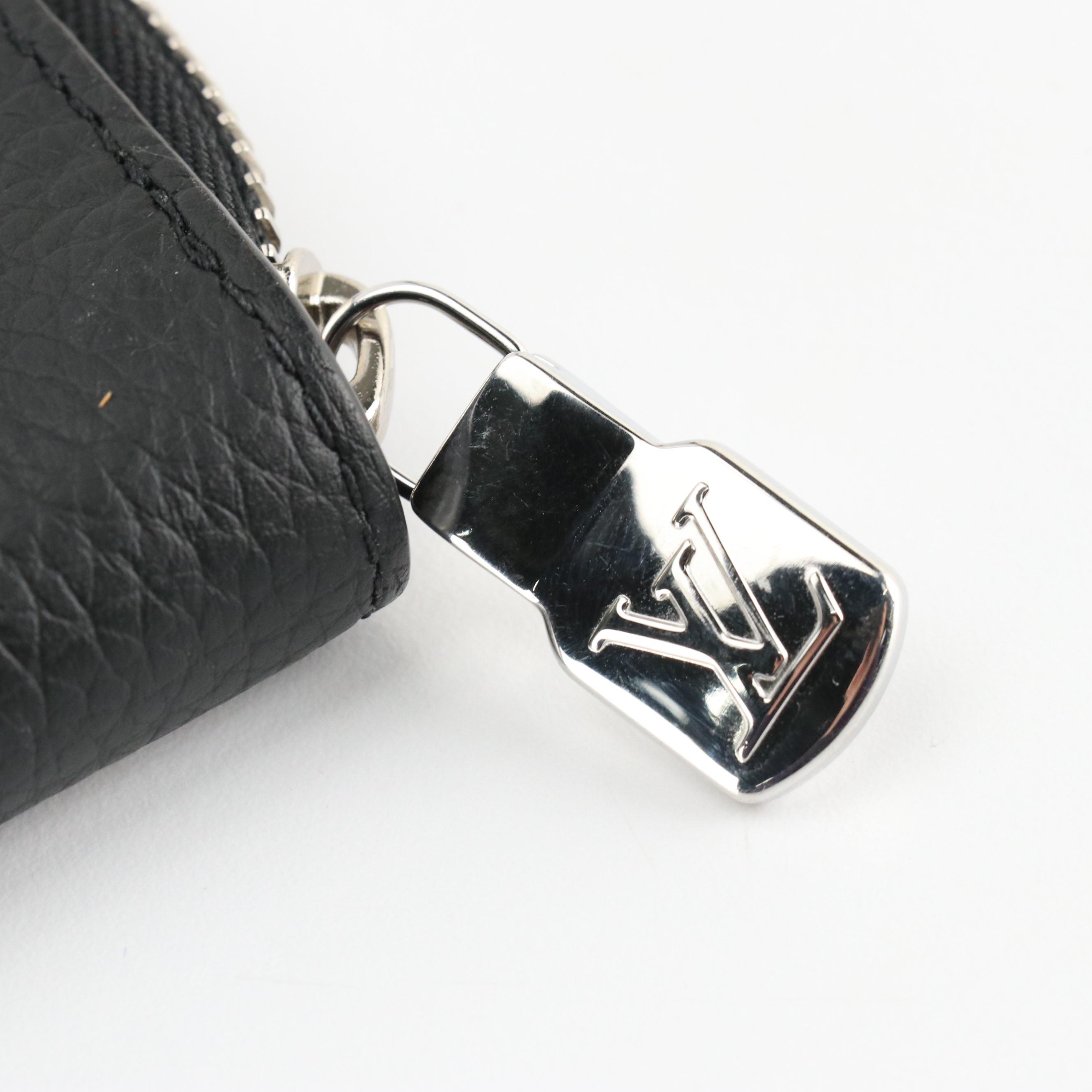 Louis Vuitton Poche Documents Portfolio in Black Grained Calfskin