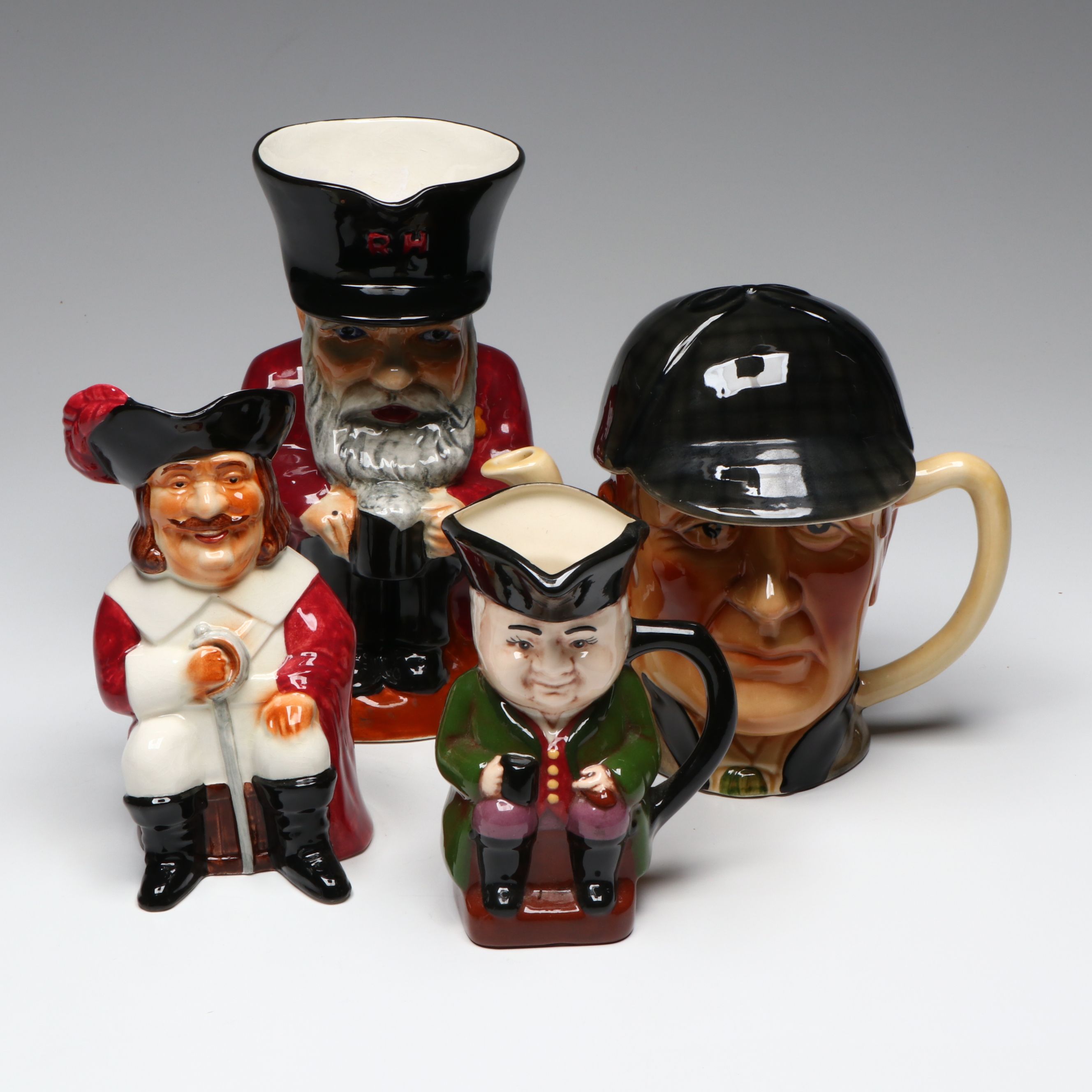 Shorter & Son with Other English Ceramic Toby Jugs and Character Teapot