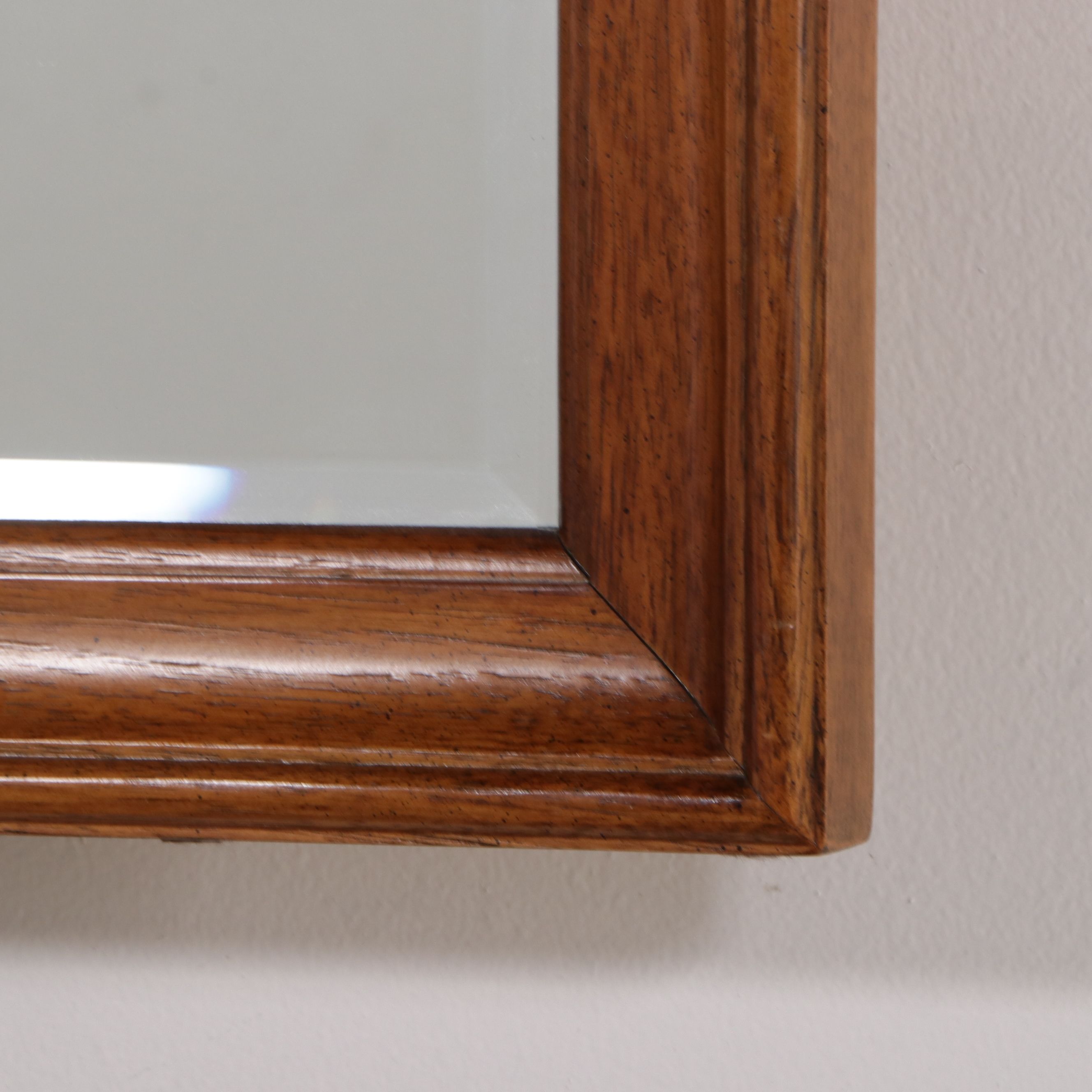 Thomasville "Fisher Park" Pecan Framed Dresser Mirror, Late 20th Century