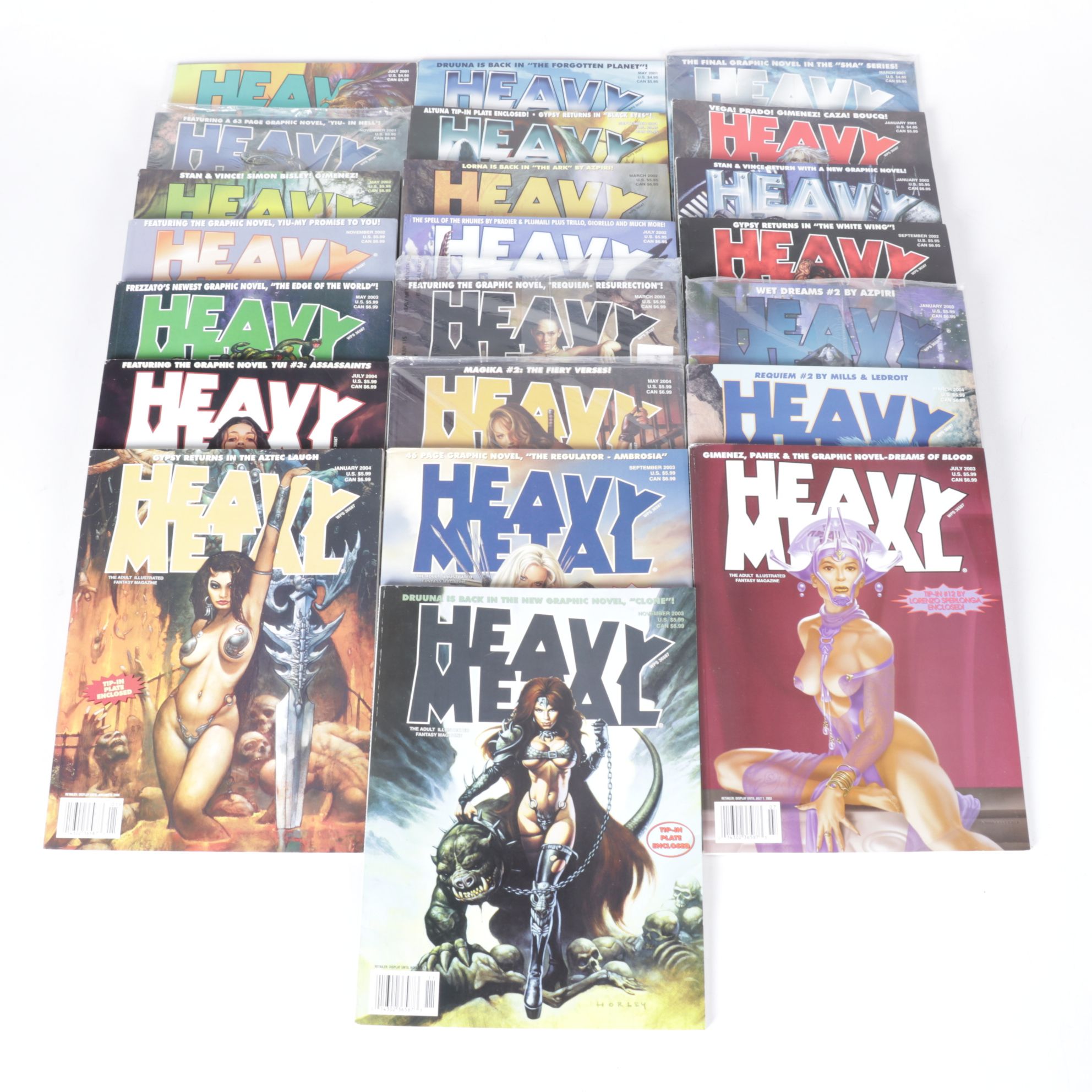 Fantasy Comic Magazine "Heavy Metal" Collection, 2001–2004