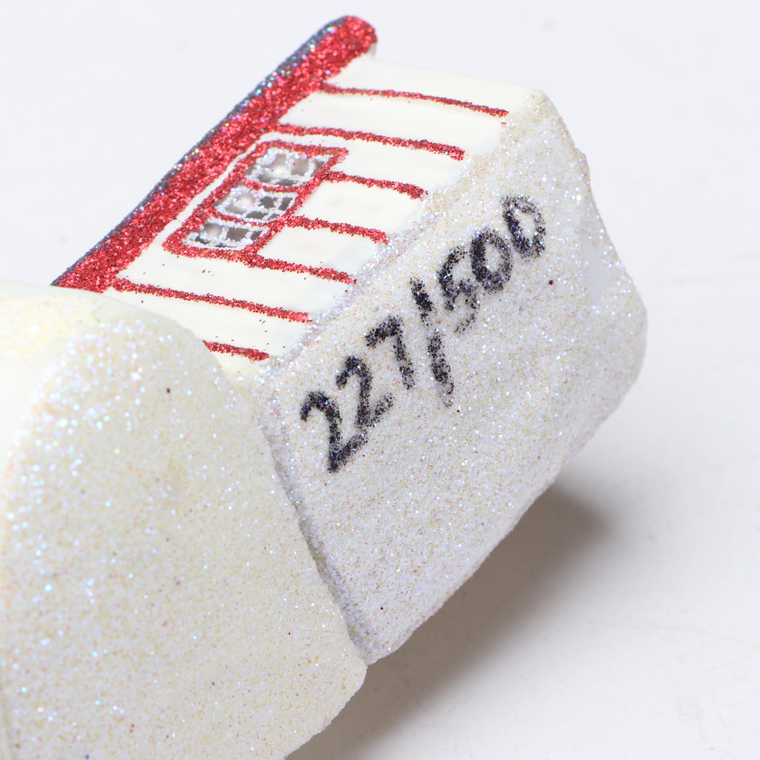 Christopher Radko Santa Claus, Floral with Other Glass Christmas Ornaments