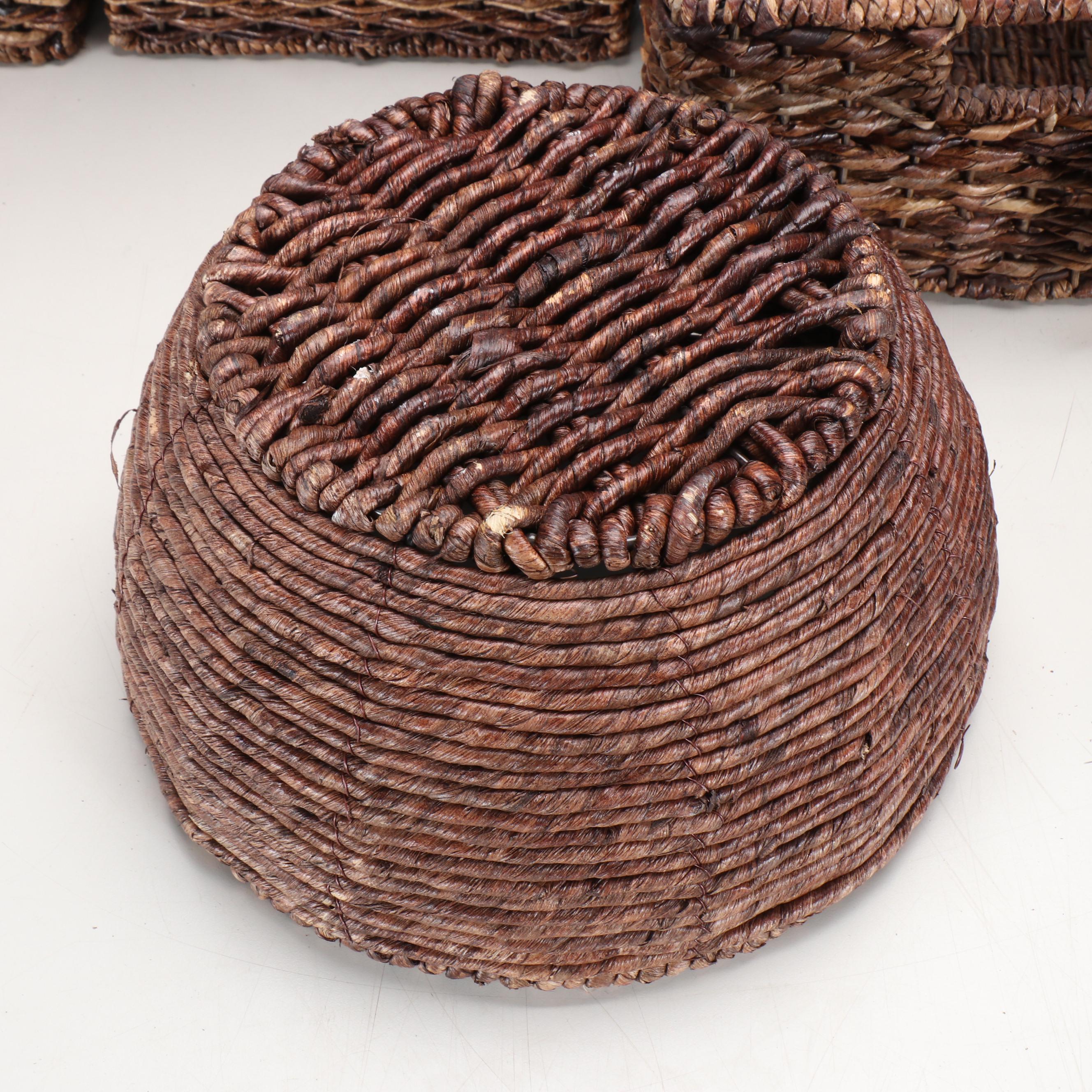 Woven Storage Baskets with P & G Hard Case