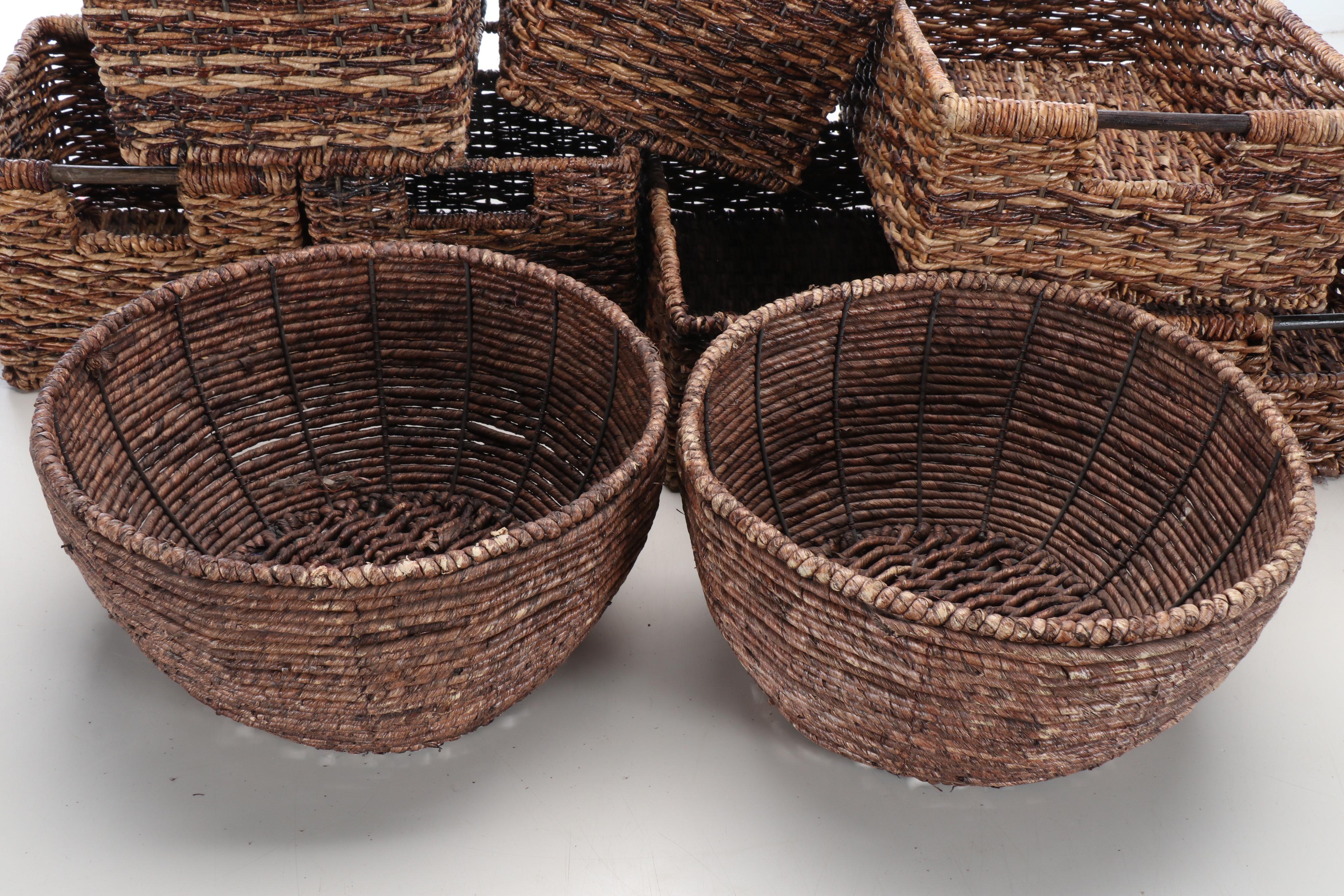 Woven Storage Baskets with P & G Hard Case