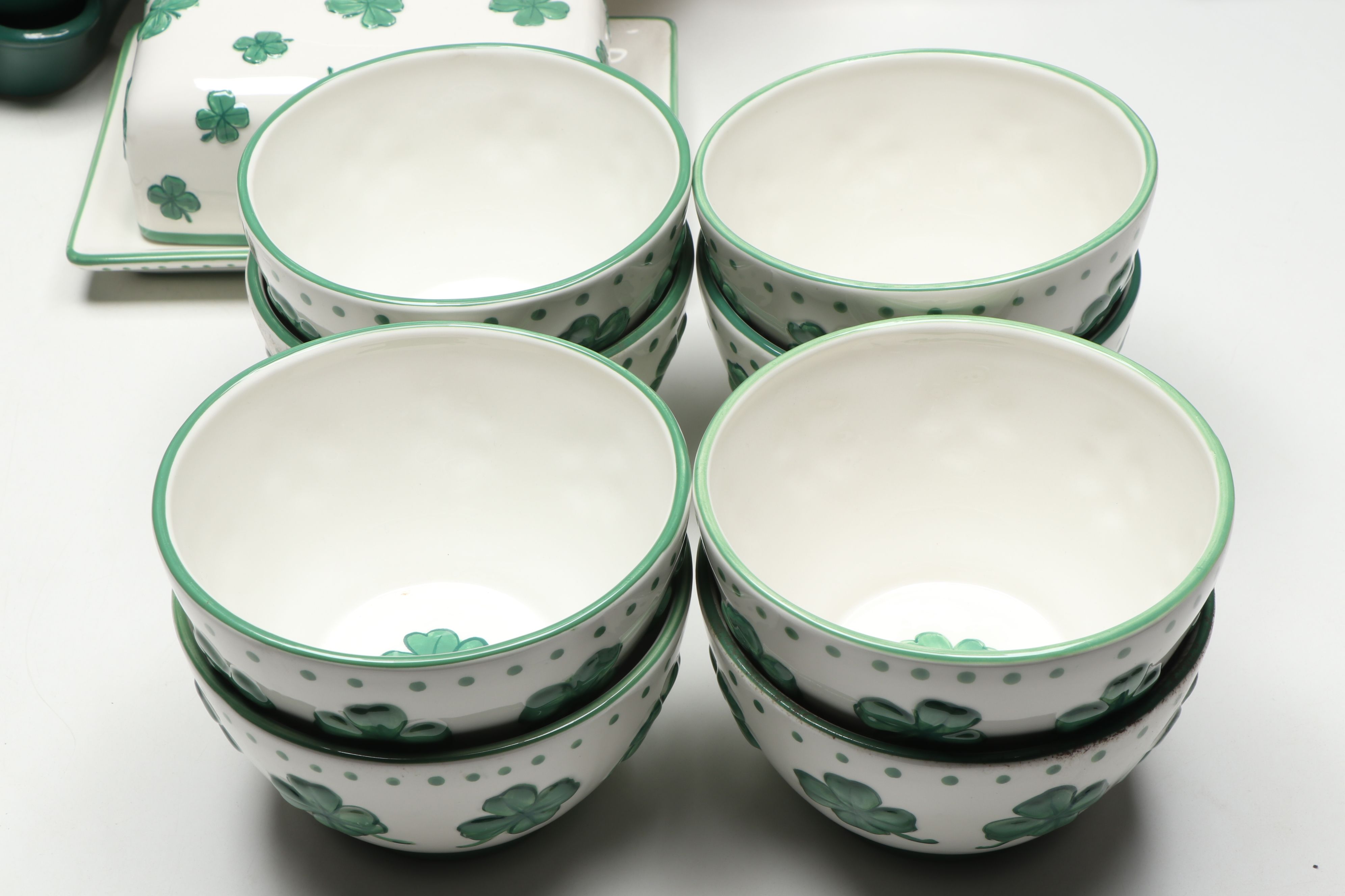 Royal Tara, Godinger with Other Ceramic Shamrock Tableware and Bakeware