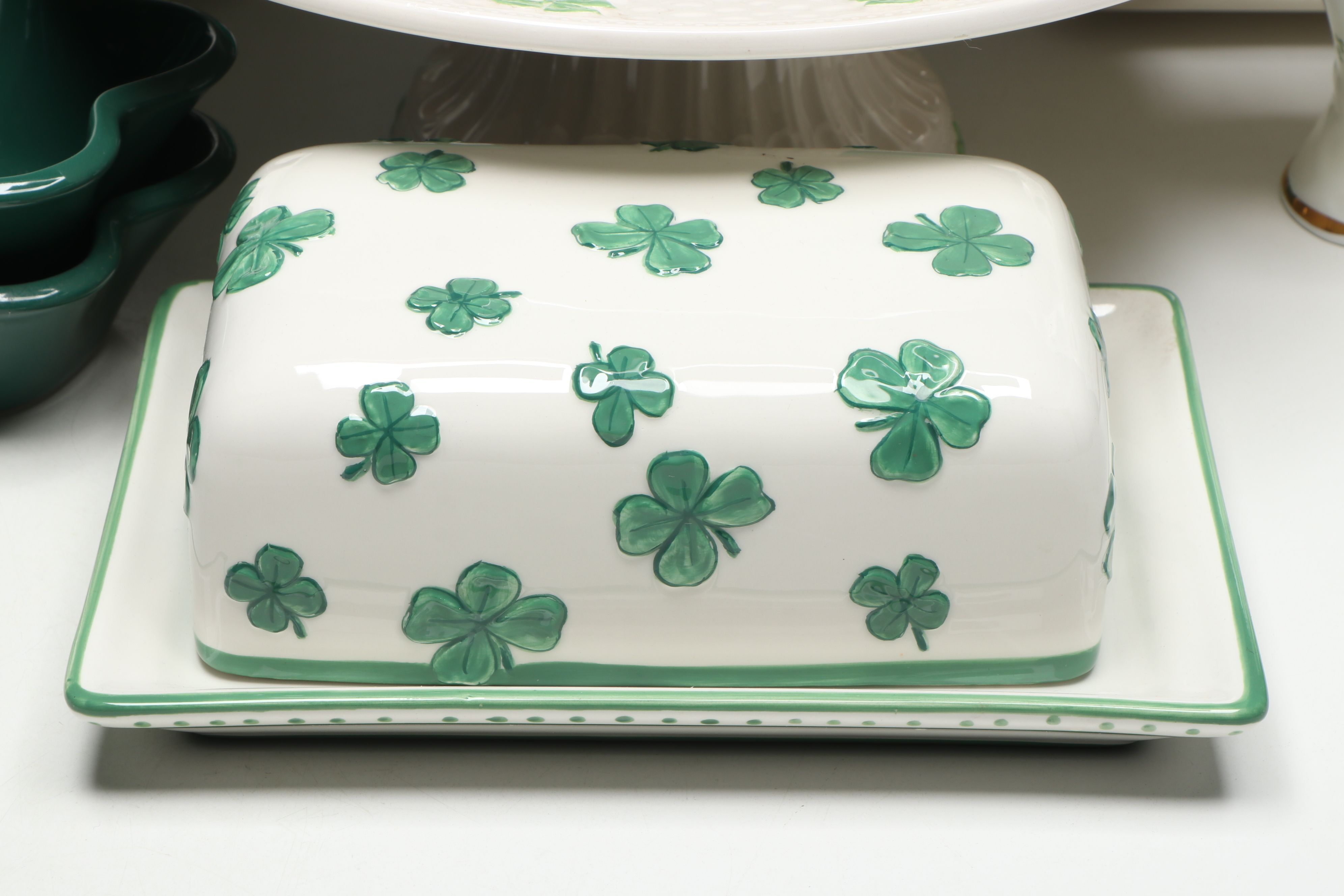 Royal Tara, Godinger with Other Ceramic Shamrock Tableware and Bakeware