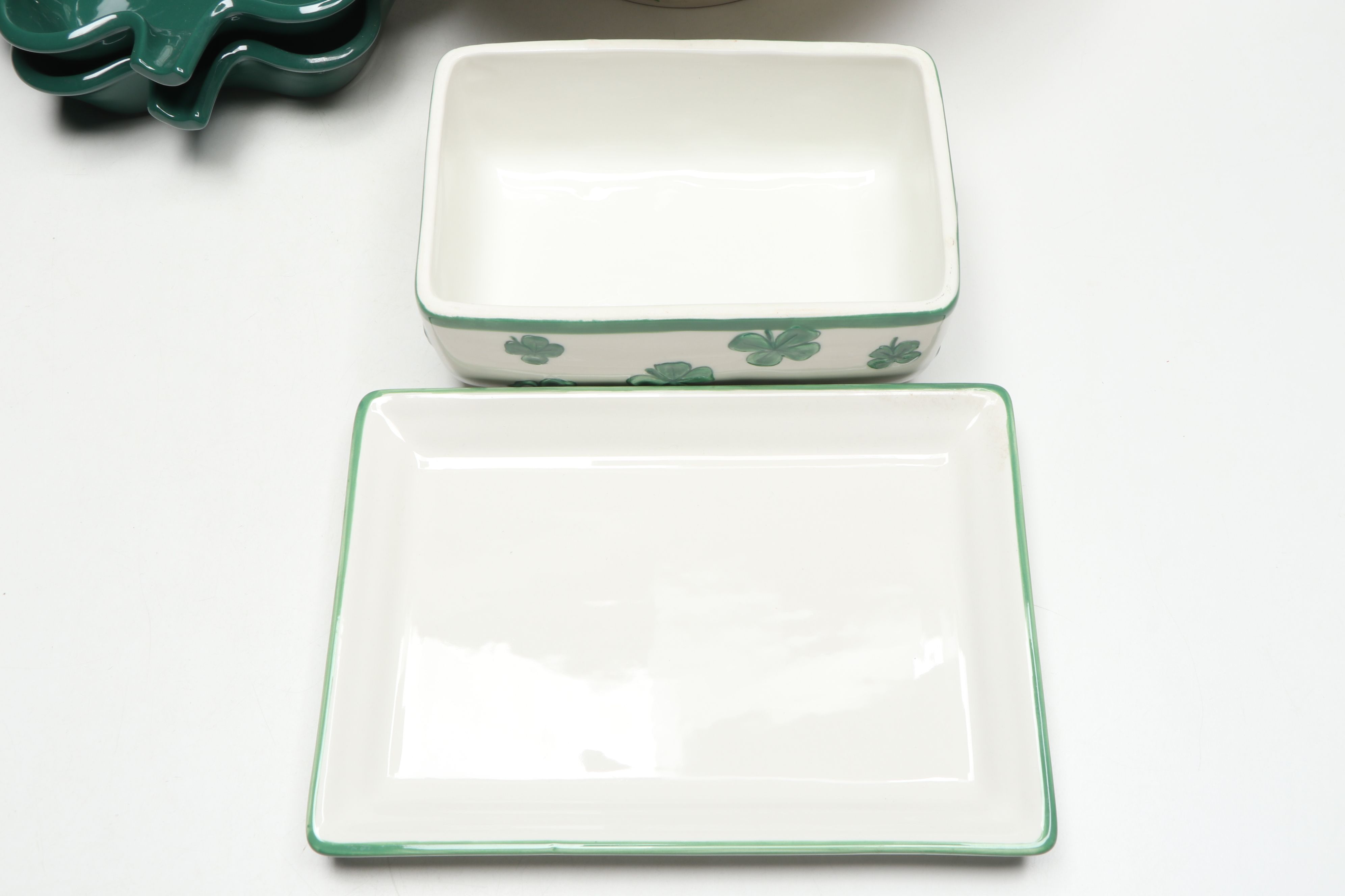 Royal Tara, Godinger with Other Ceramic Shamrock Tableware and Bakeware