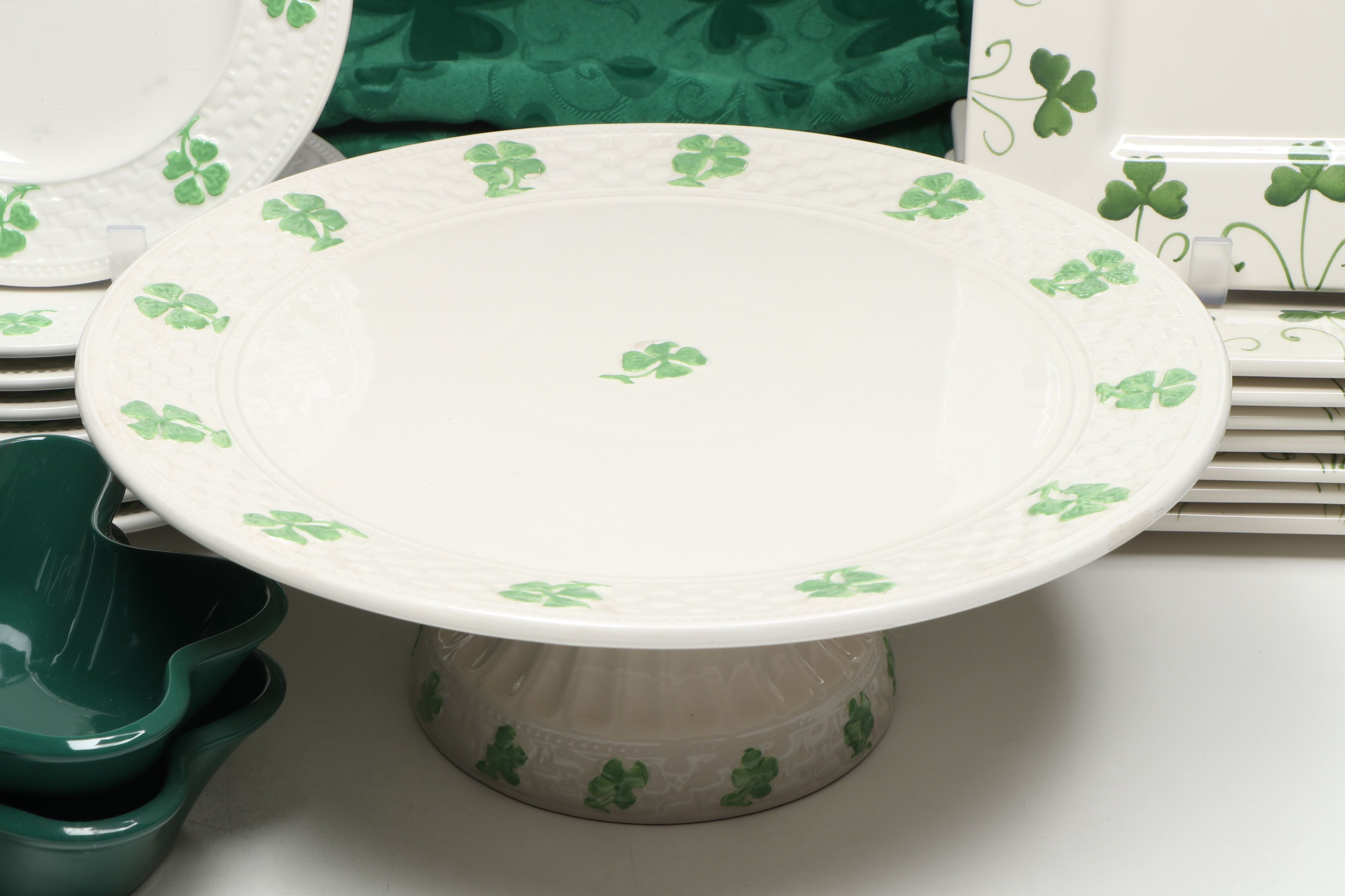 Royal Tara, Godinger with Other Ceramic Shamrock Tableware and Bakeware