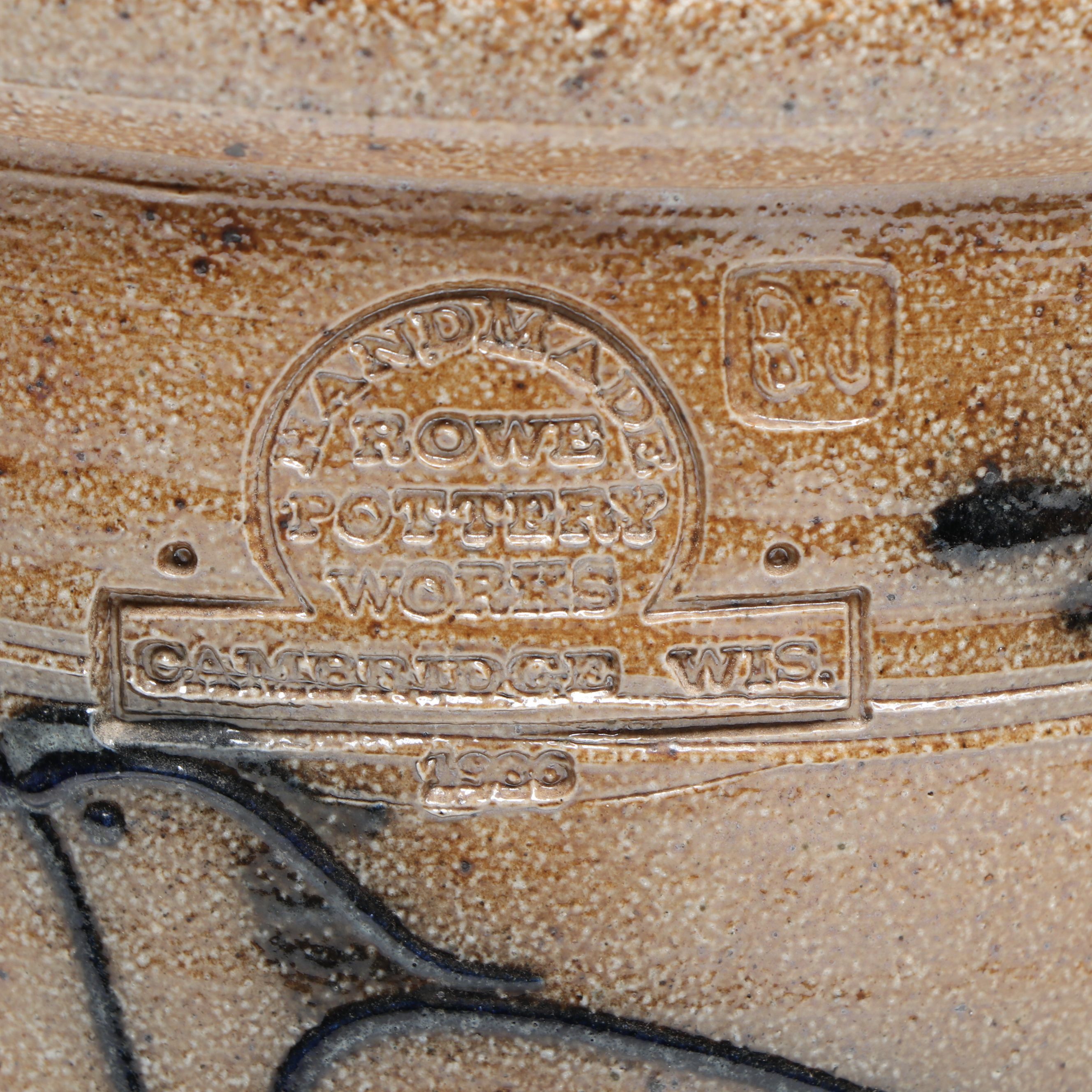 Bruce Johnson and Glen Cutcher for Rowe Pottery Salt Glazed Stoneware Crocks