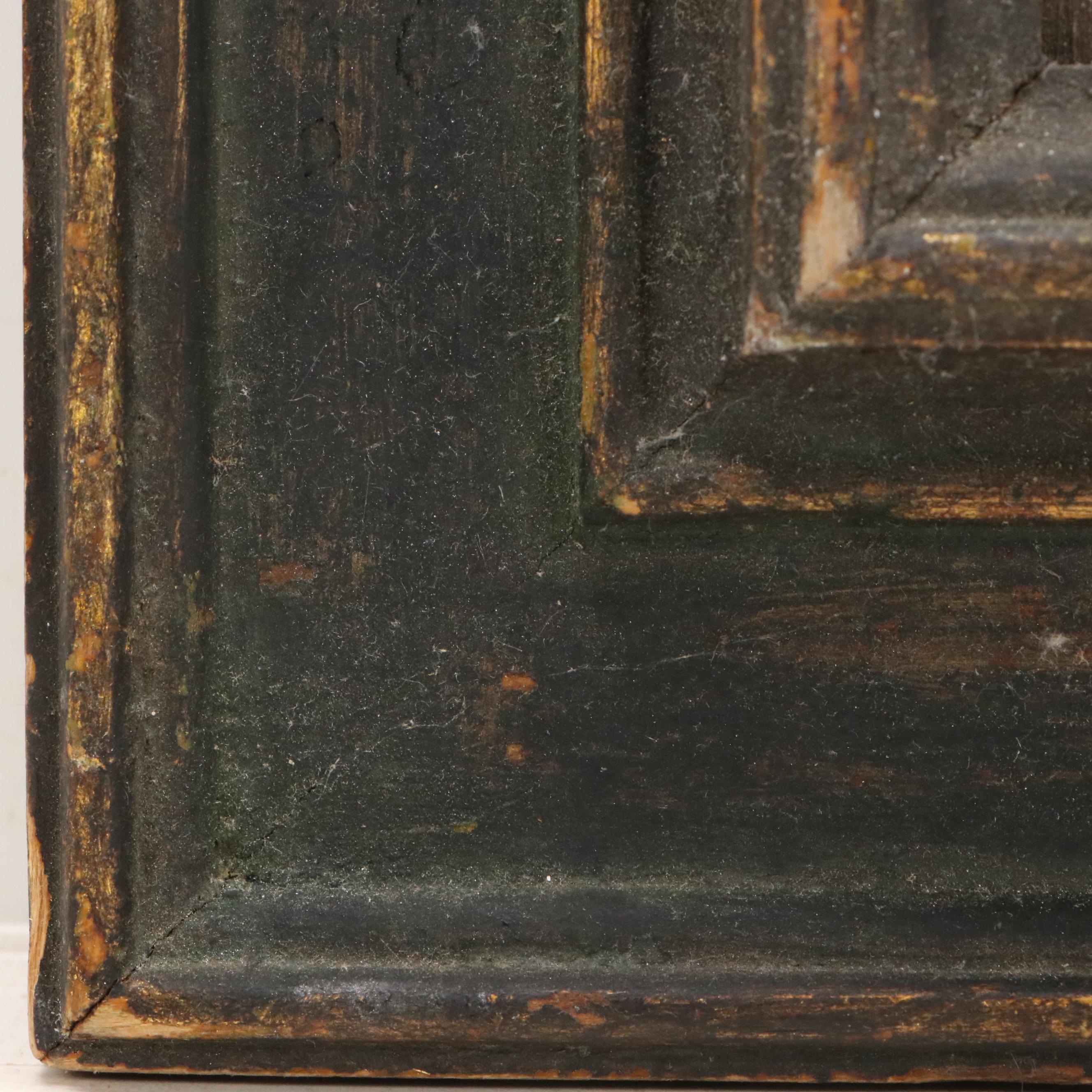 S. D'Ambra Portrait Oil Painting of Young Woman in Hat