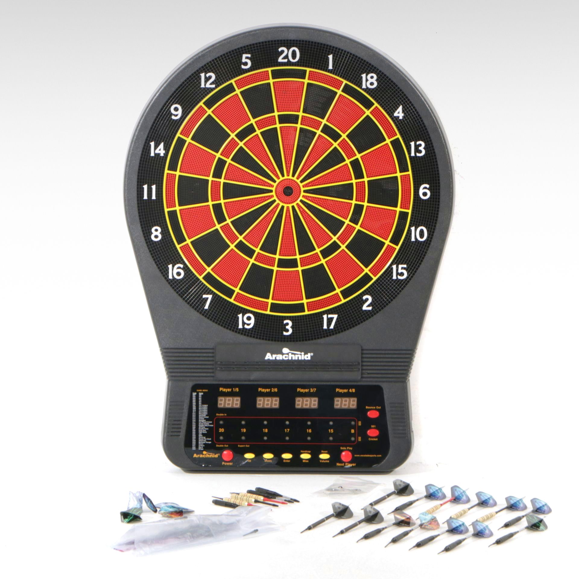 Arachnid Cricket Pro 650 Electronic Dartboard with Soft-Tip Darts