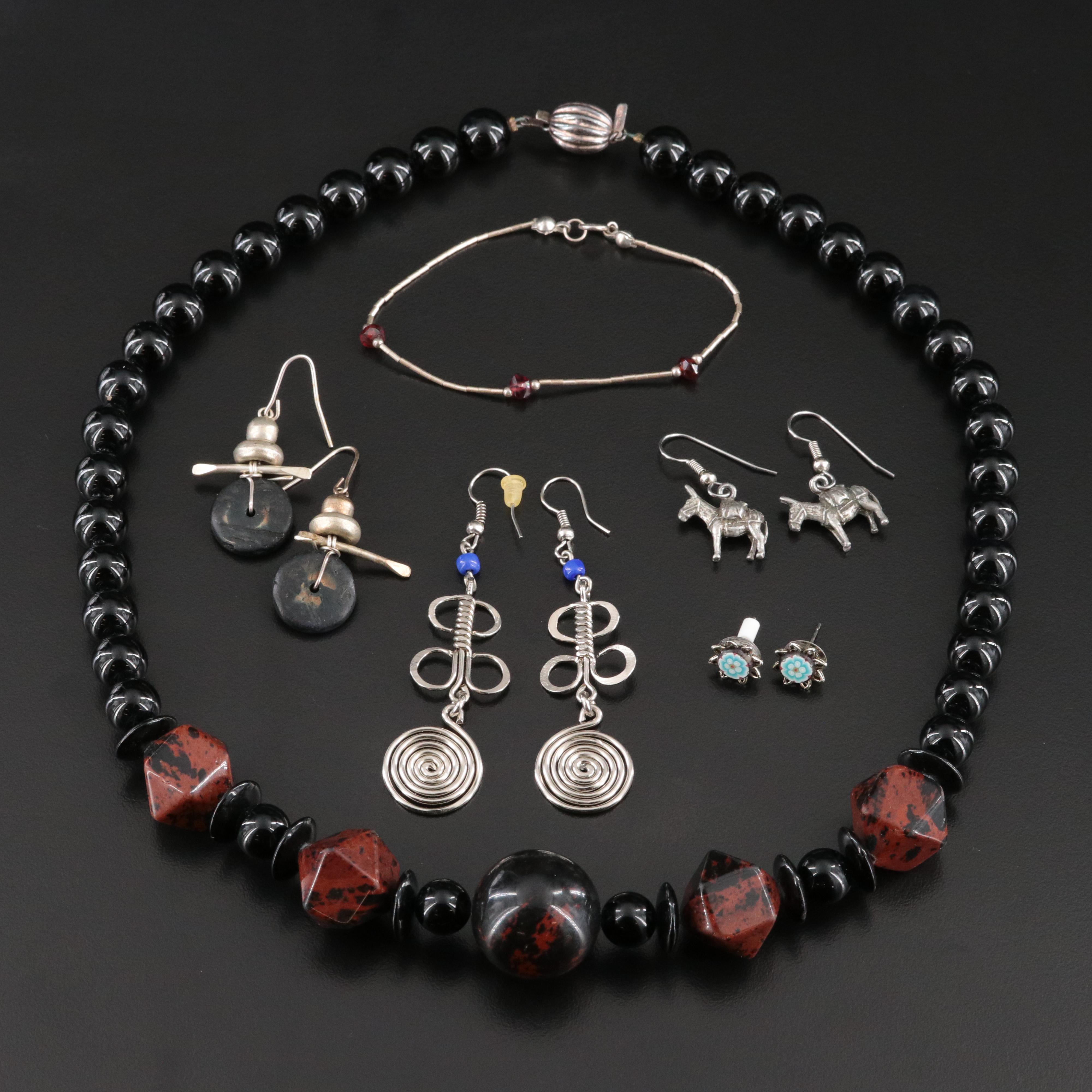 Black Onyx, Jasper and Sterling Featured in Jewelry Collection