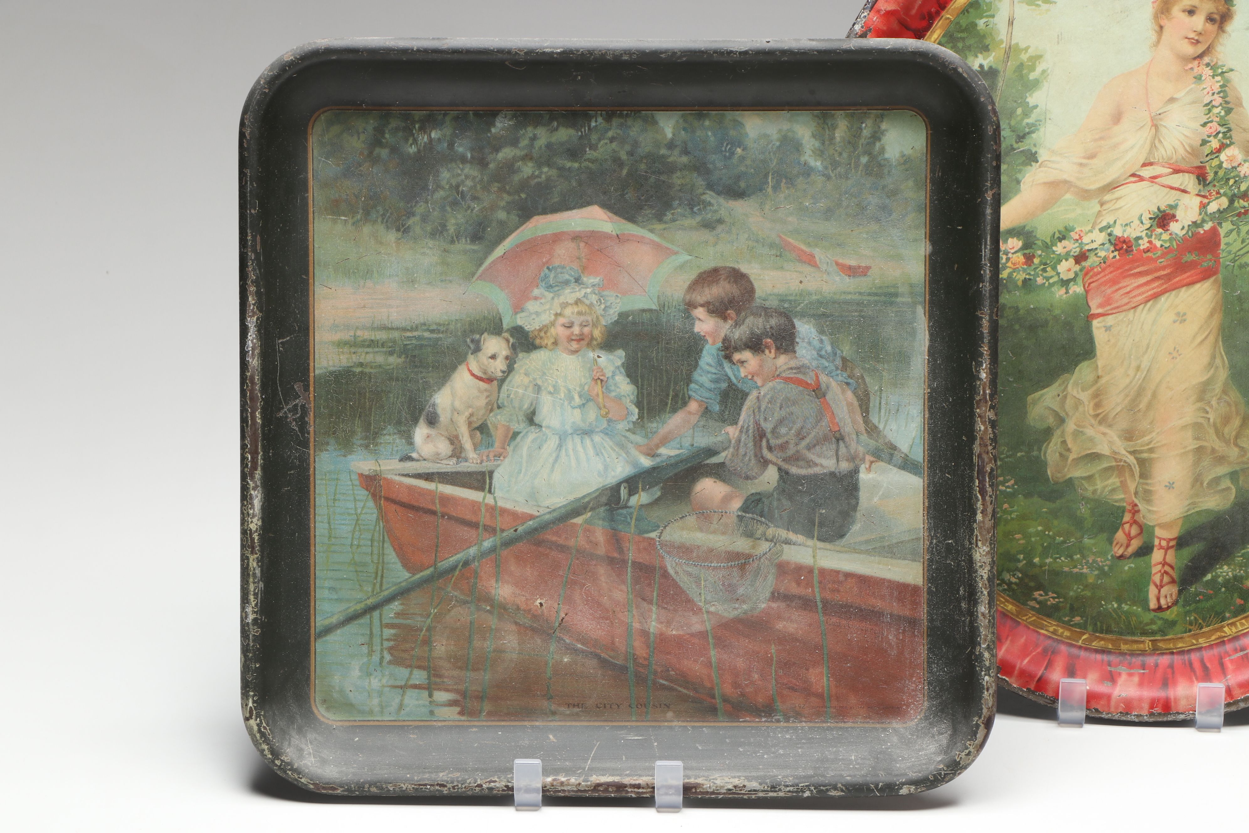 Tin Lithograph Trays, Early 20th Century