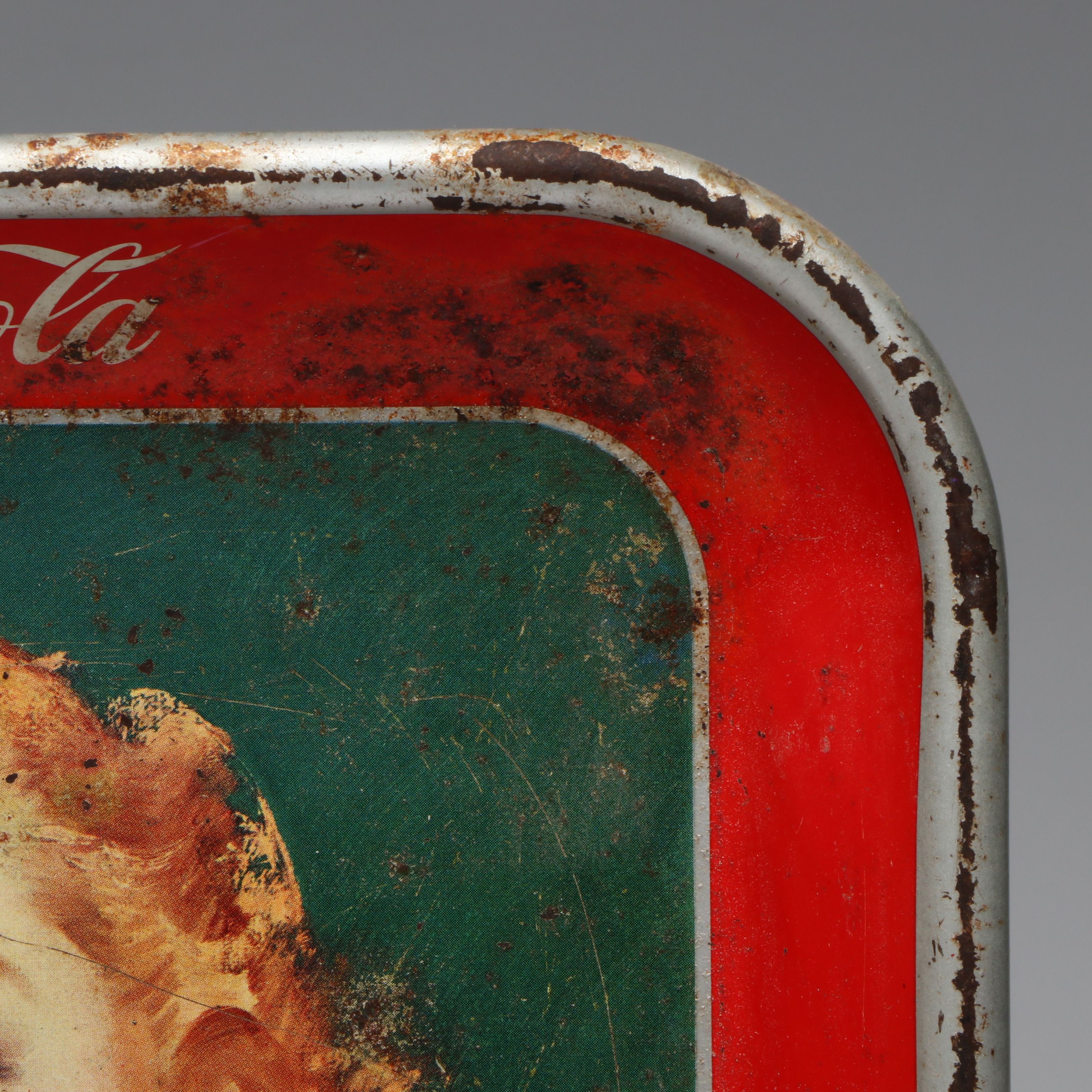 Coca-Cola Tin Lithograph Advertisement Trays, Mid-20th Century