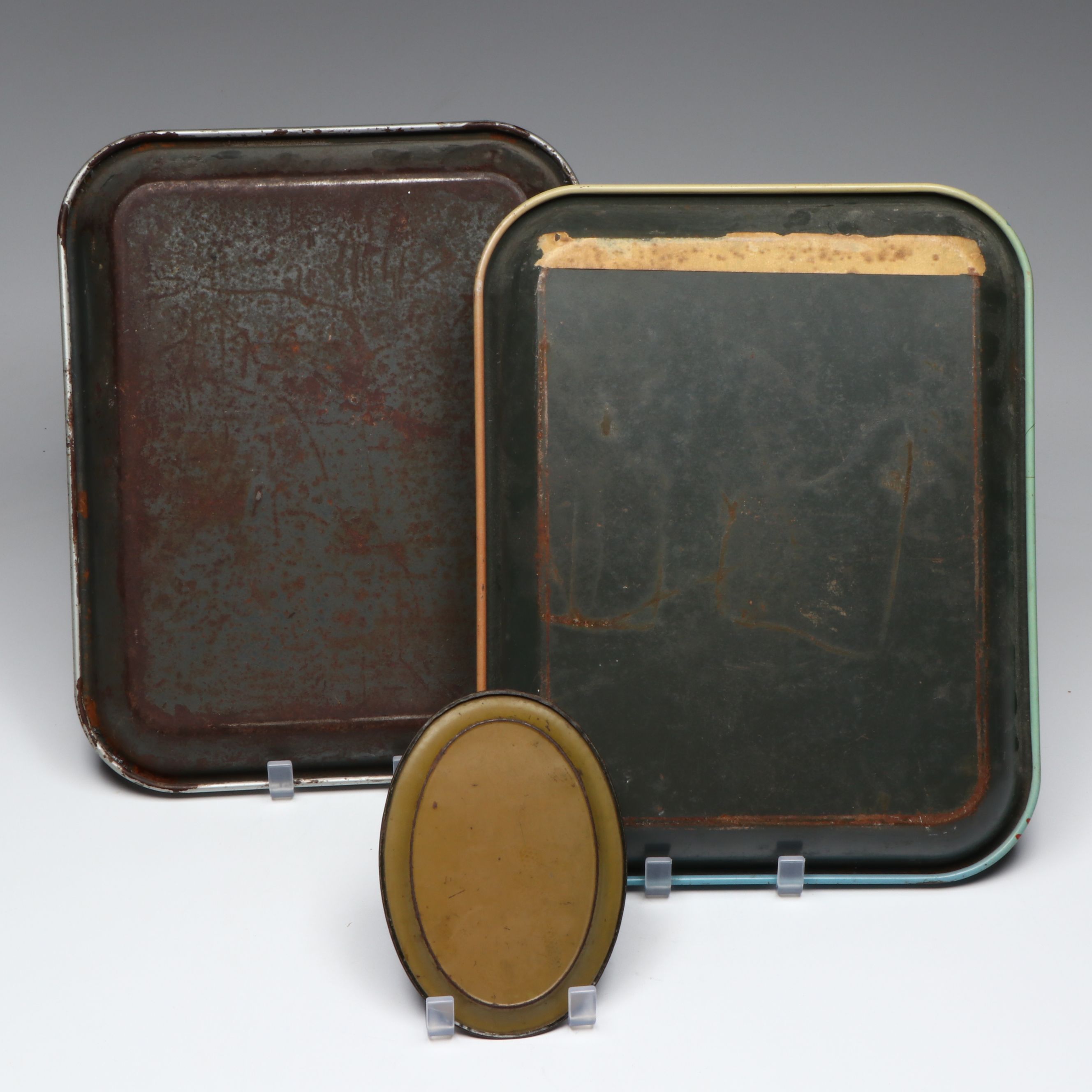 Coca-Cola Tin Lithograph Advertisement Trays, Mid-20th Century