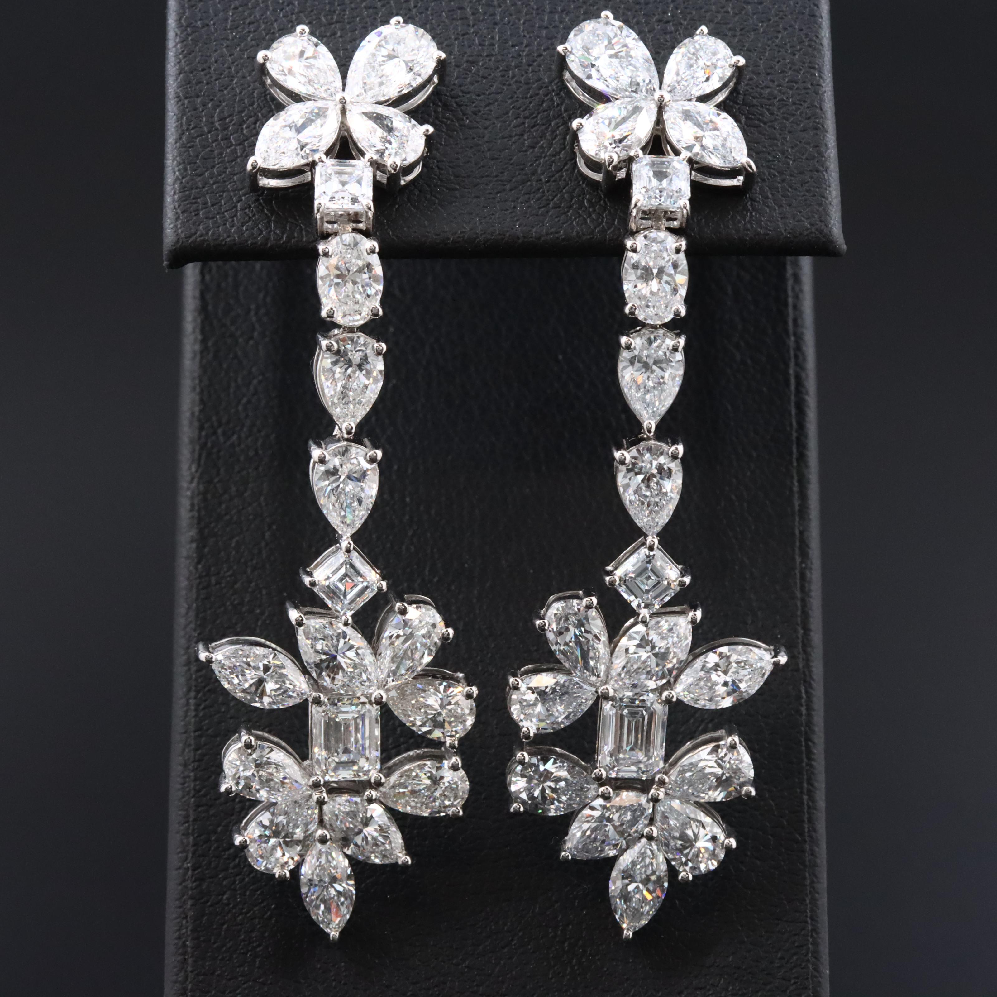 14K 13.06 CTW Lab Grown Diamond Drop Earrings