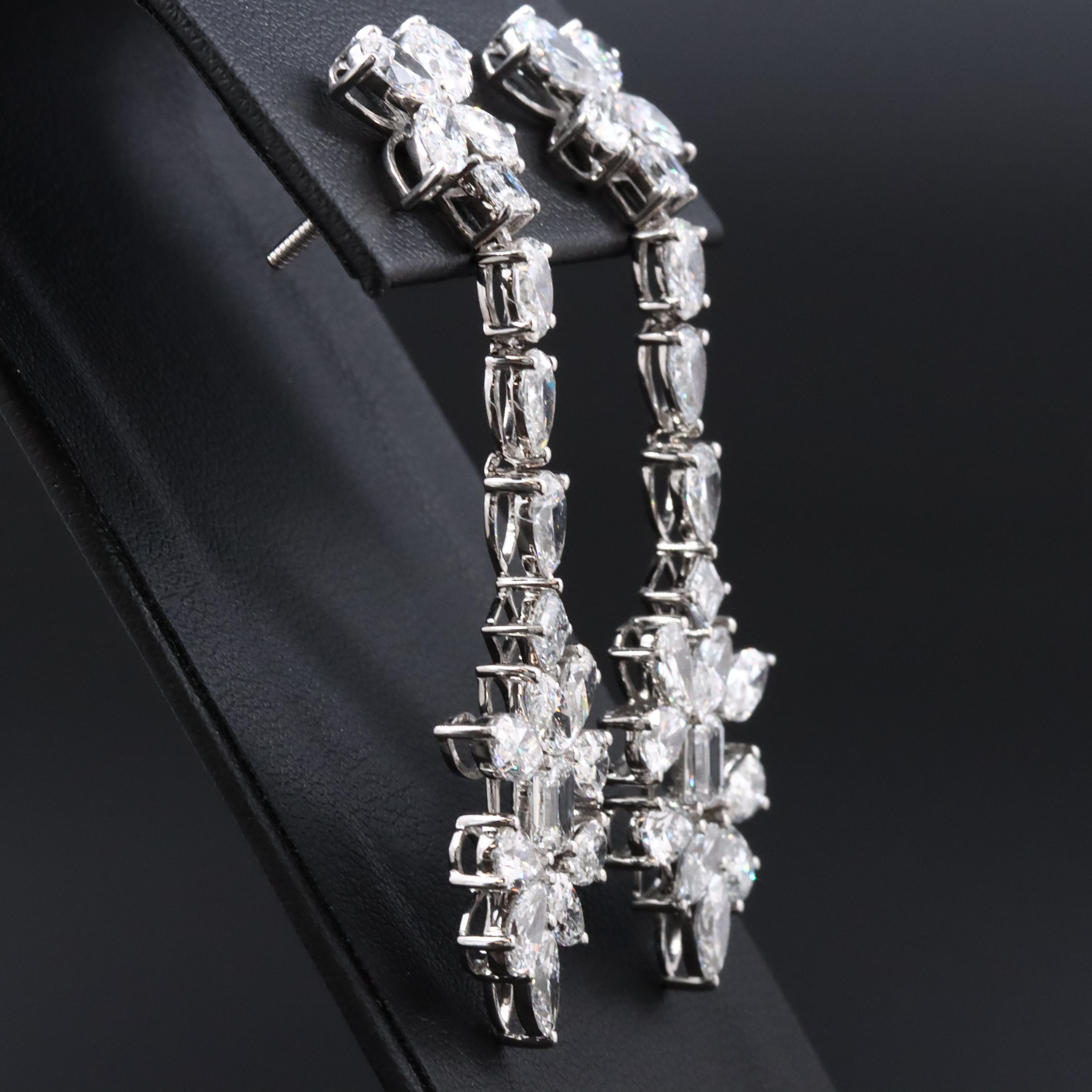 14K 13.06 CTW Lab Grown Diamond Drop Earrings