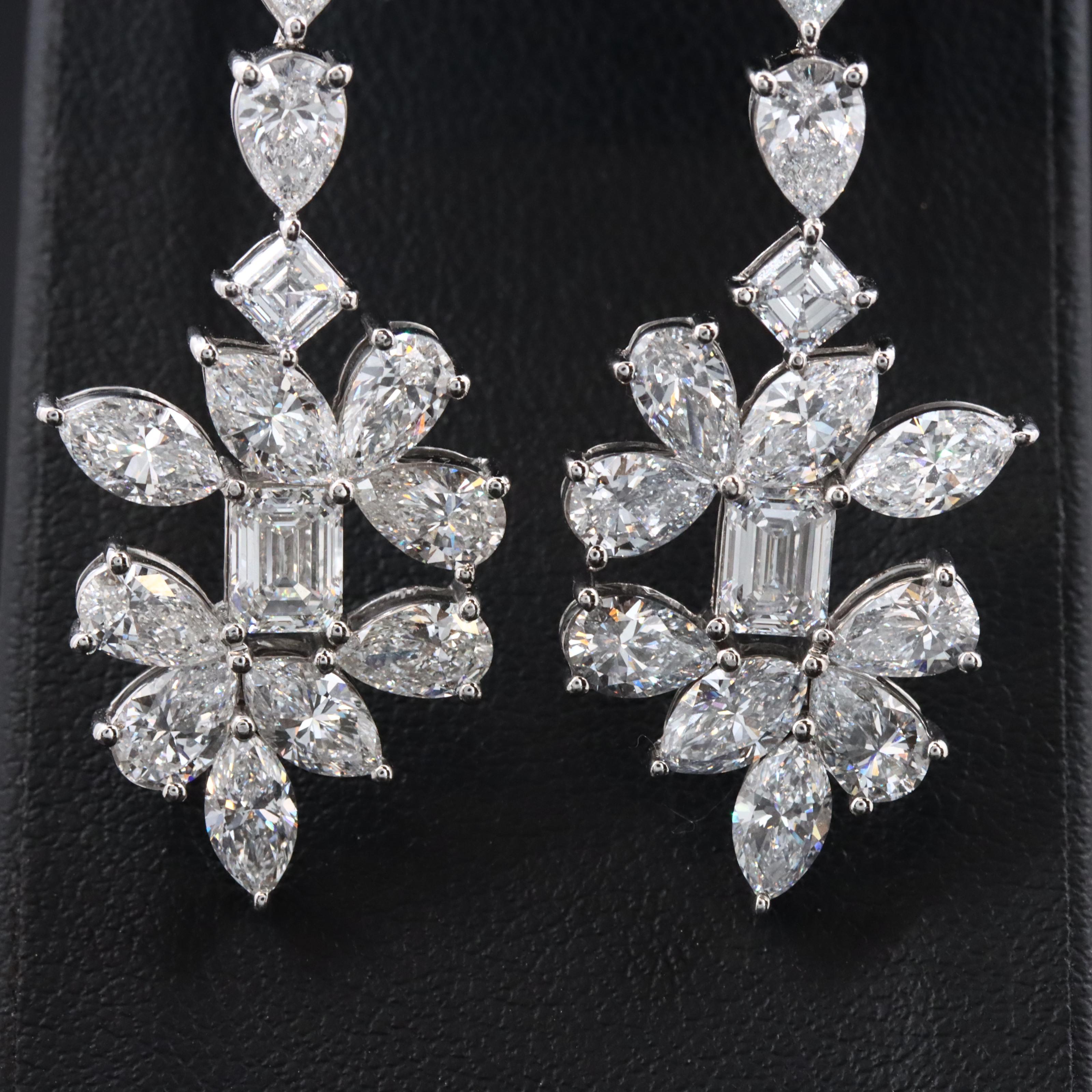 14K 13.06 CTW Lab Grown Diamond Drop Earrings
