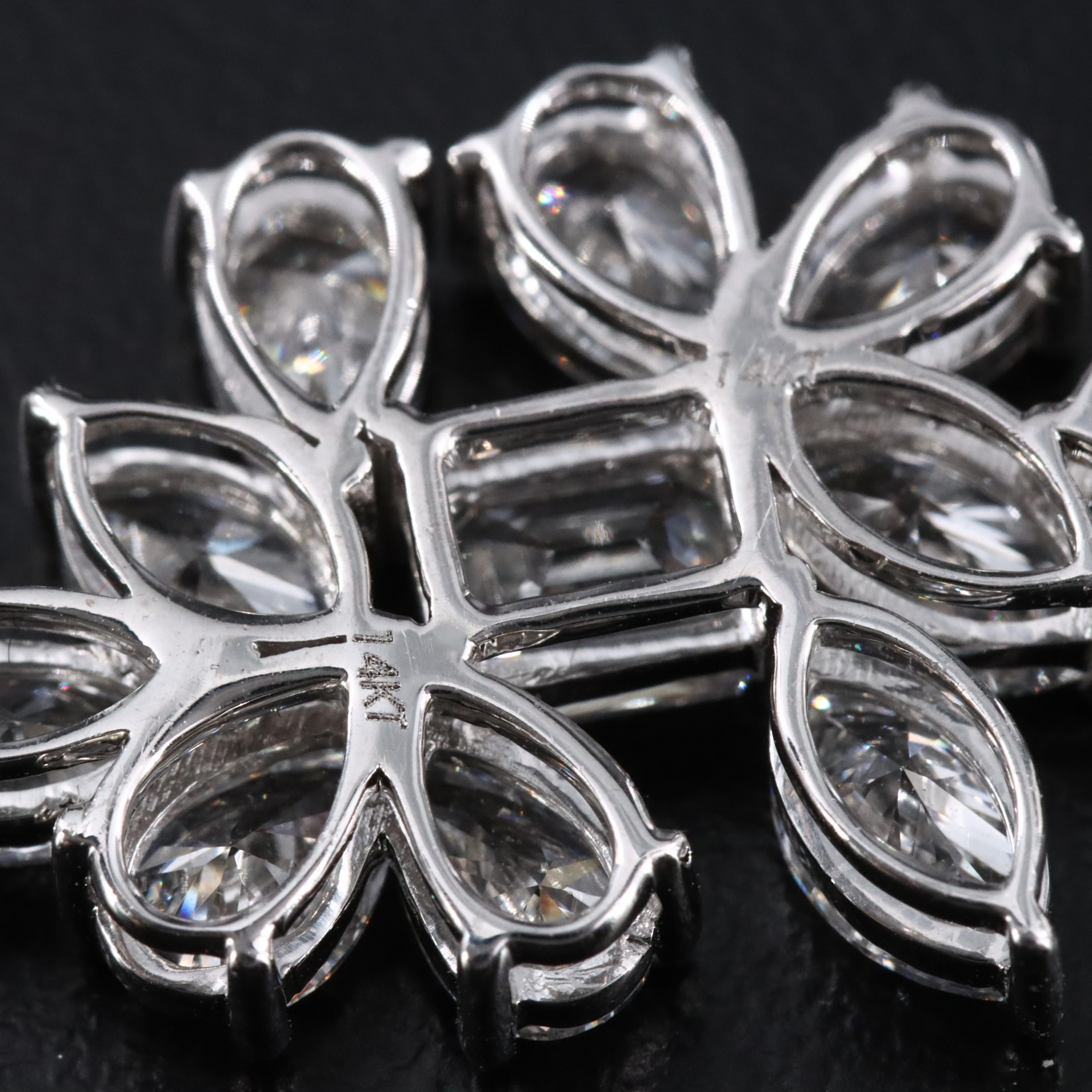 14K 13.06 CTW Lab Grown Diamond Drop Earrings