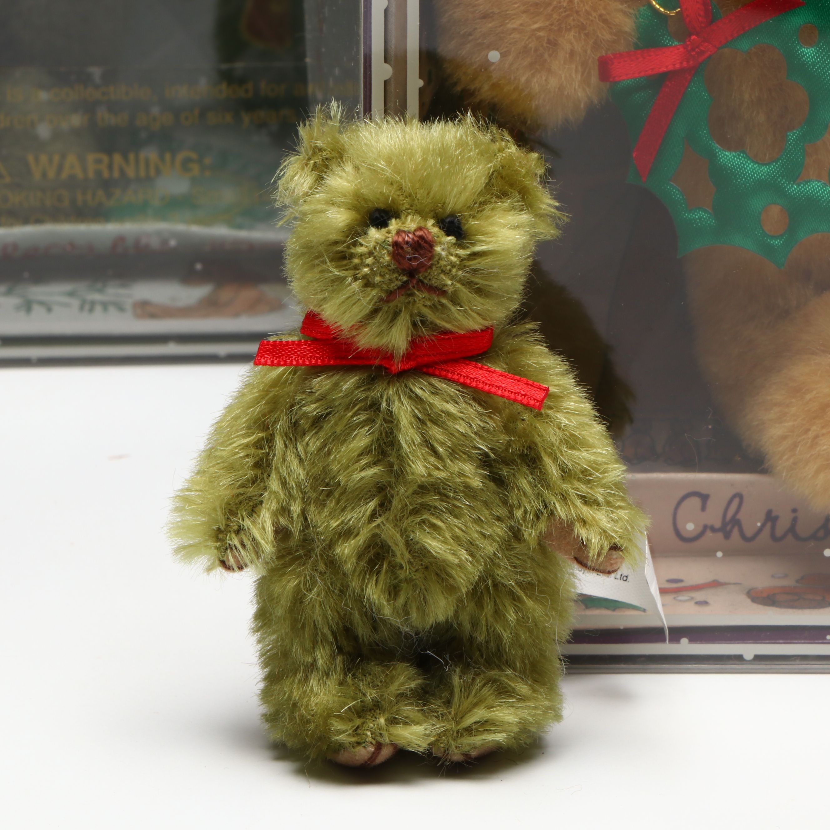 GUND Mohair 100th Anniversary Bear with Christmas and More Collectible Bears