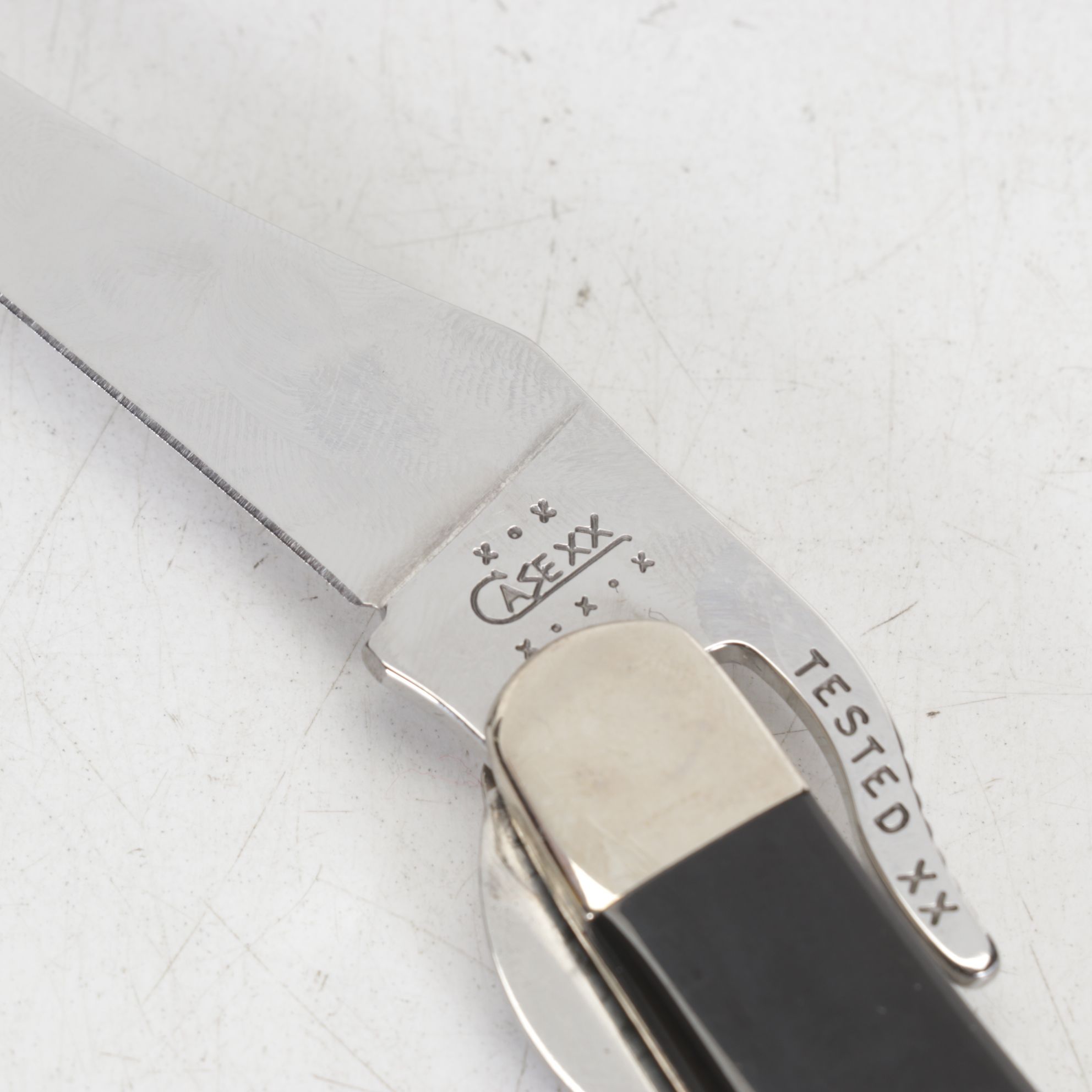 Case, Spyderco and Moki Folding Knives with Mother-of-Pearl and Abalone Handles