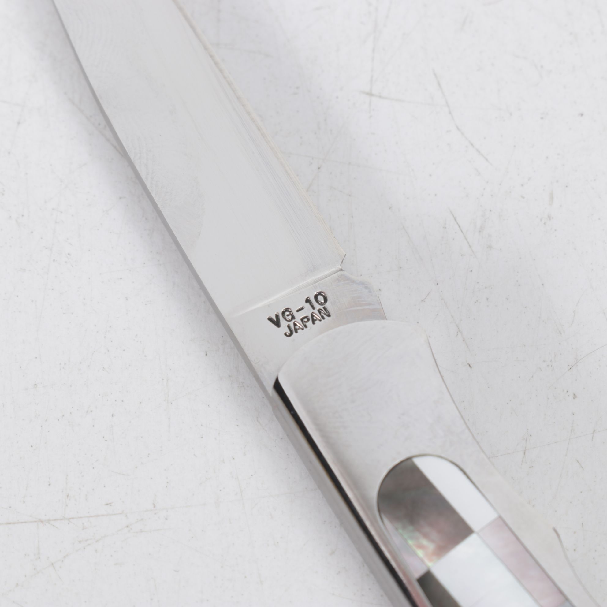 Case, Spyderco and Moki Folding Knives with Mother-of-Pearl and Abalone Handles