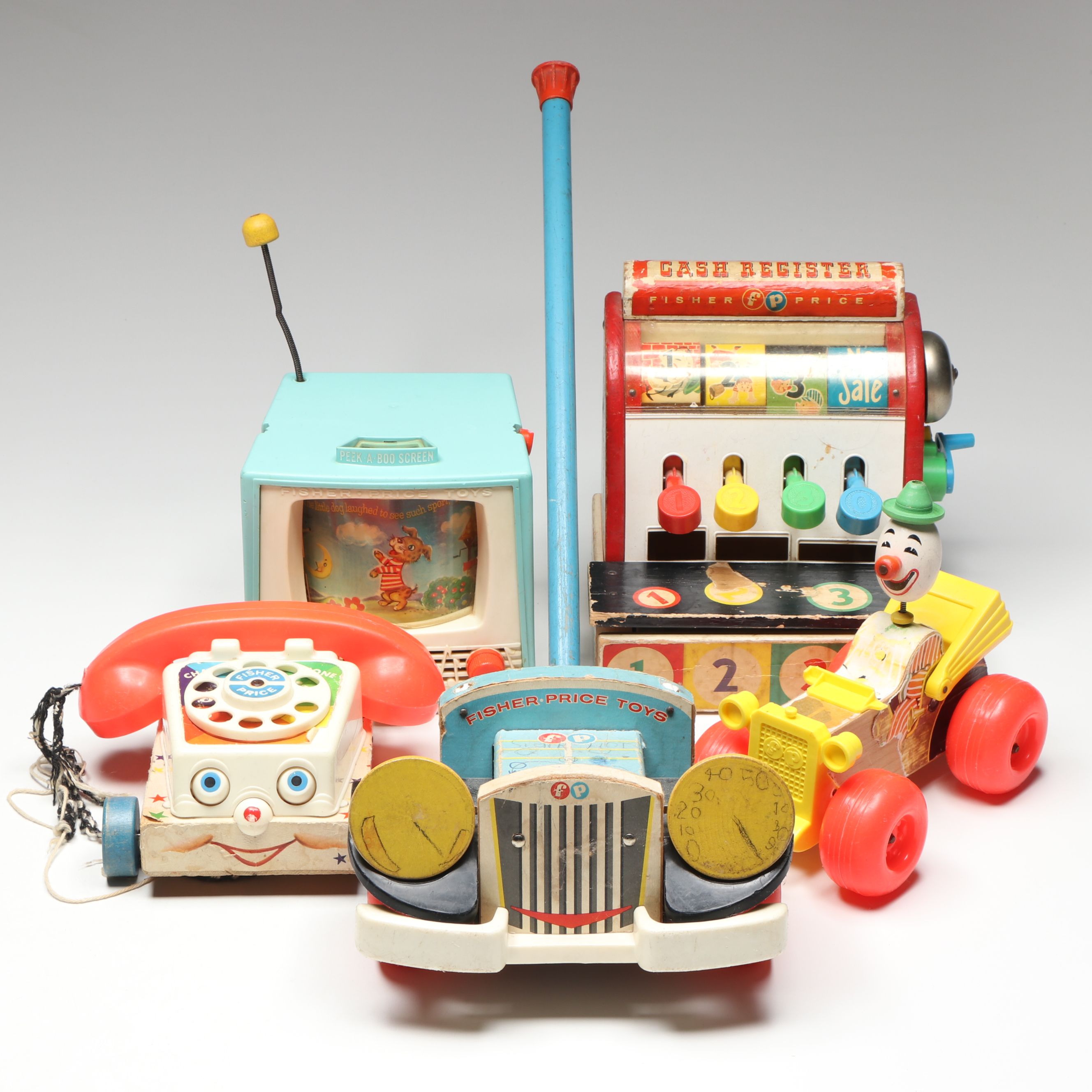 "Peek-A-Boo Screen," "Cash Register" and More Mid-Century Fisher-Price Toys