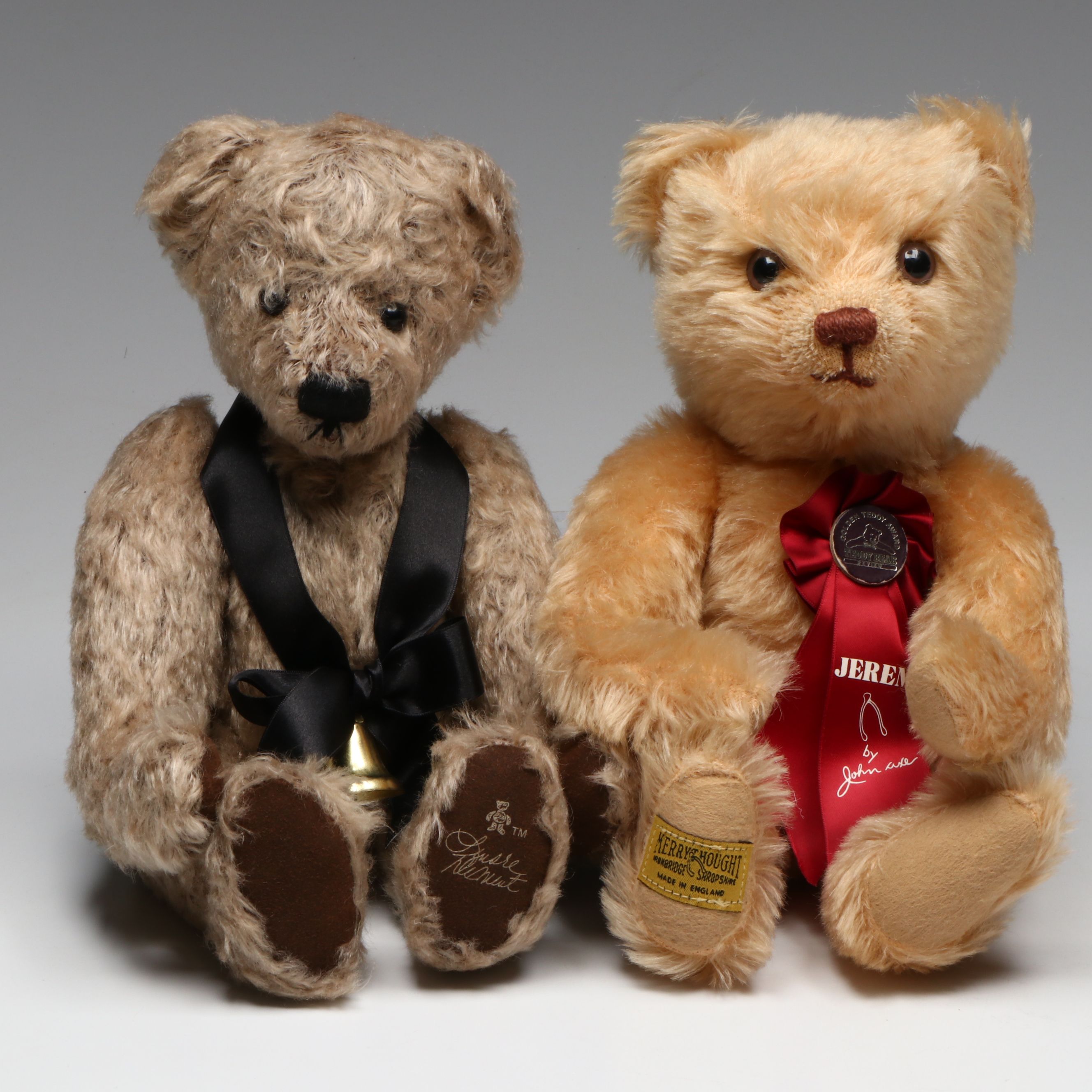 Merrythought "Jeremy" Mohair Bear with Barton's Creek and Other Plush Toys