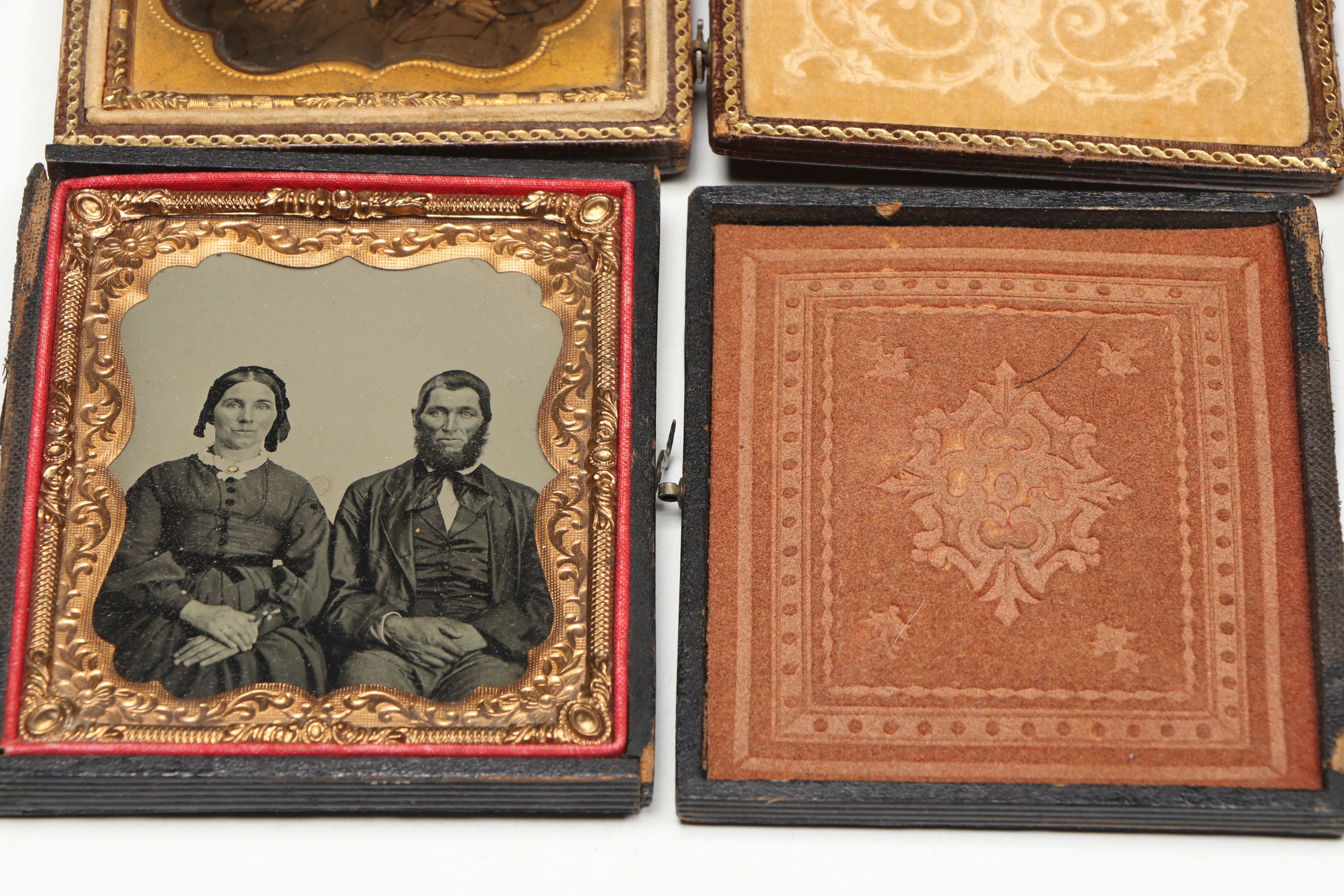 Daguerreotype and Tintype School Photo Headshots with Couple Photos