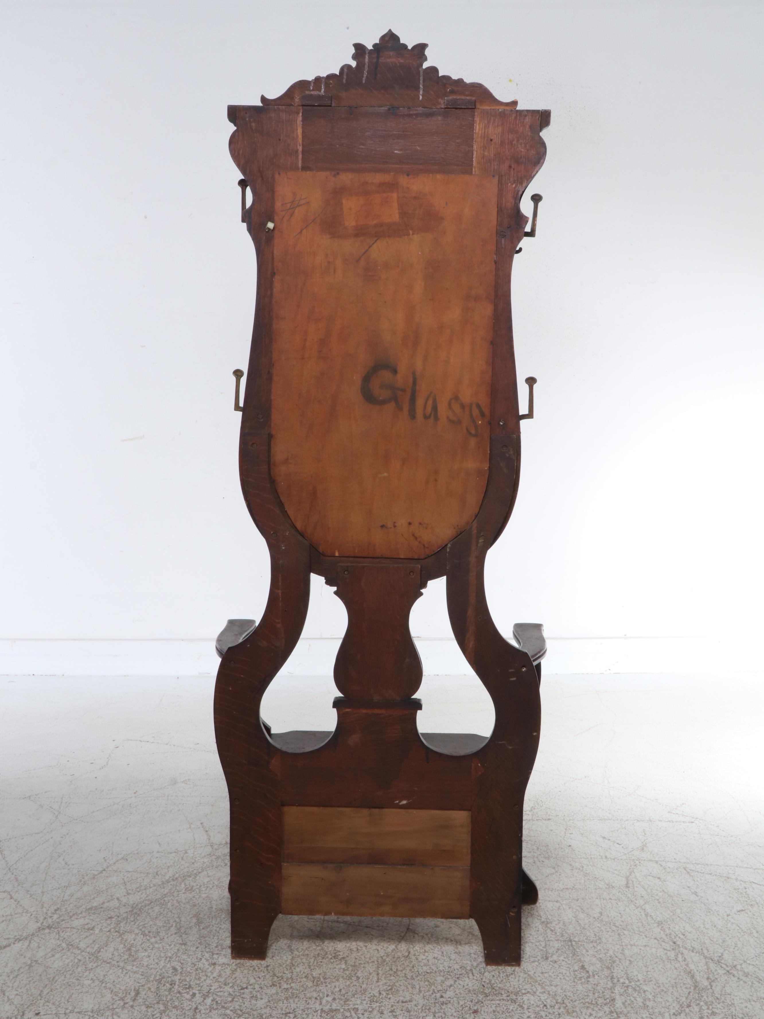 Victorian Carved Oak Hall Tree