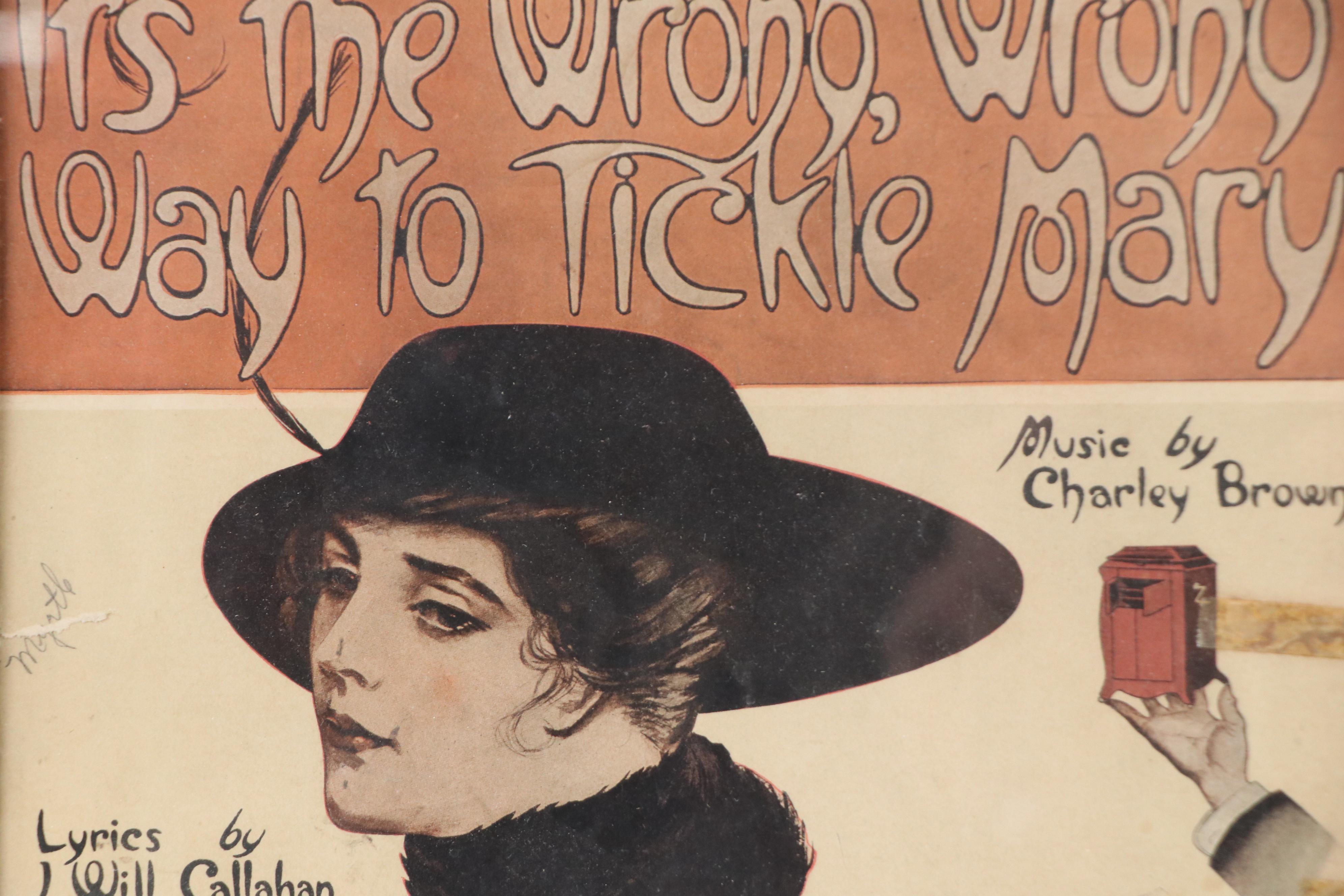 Lithograph and Halftone Sheet Music Cover Prints, Early 20th Century