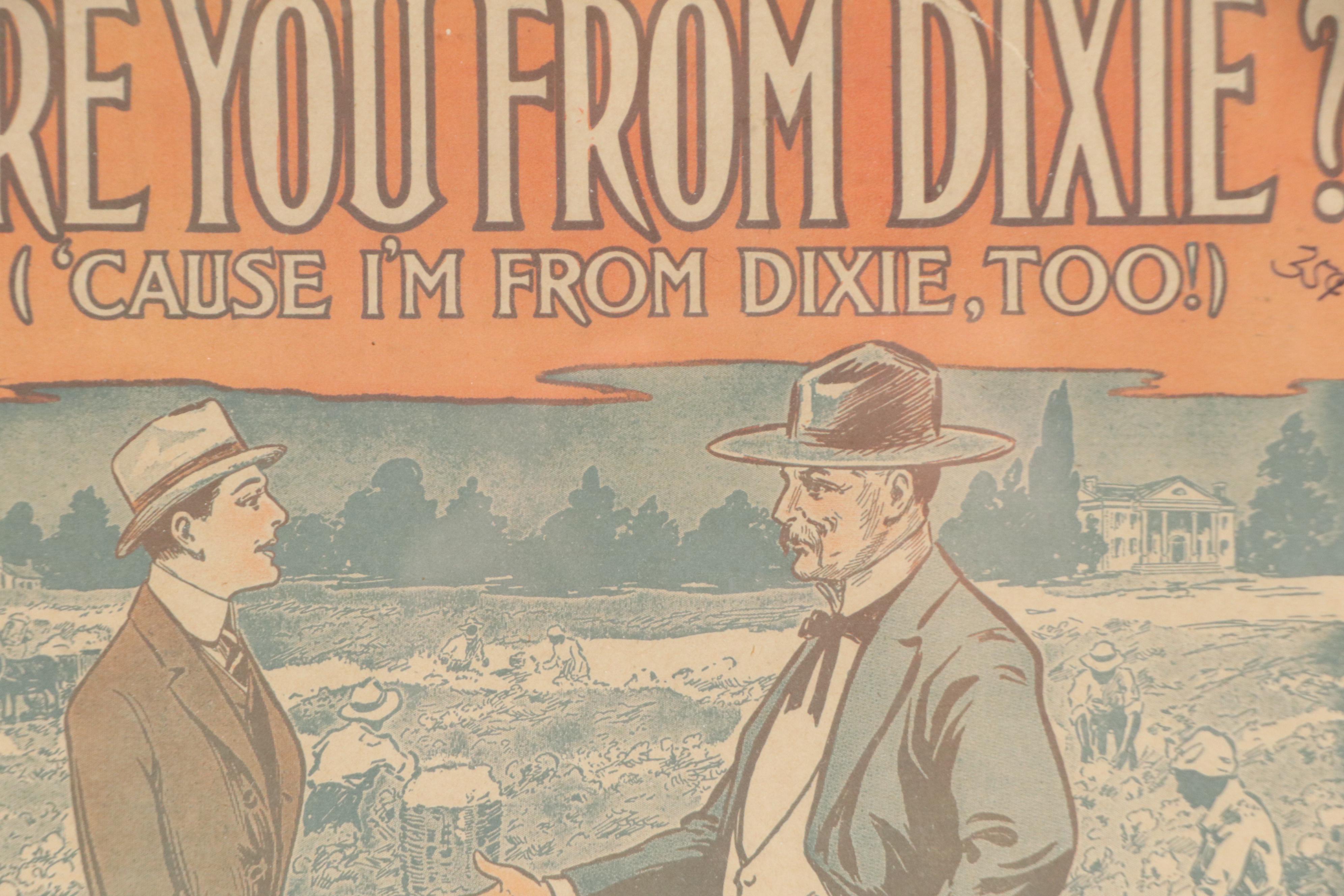 Lithograph and Halftone Sheet Music Cover Prints, Early 20th Century